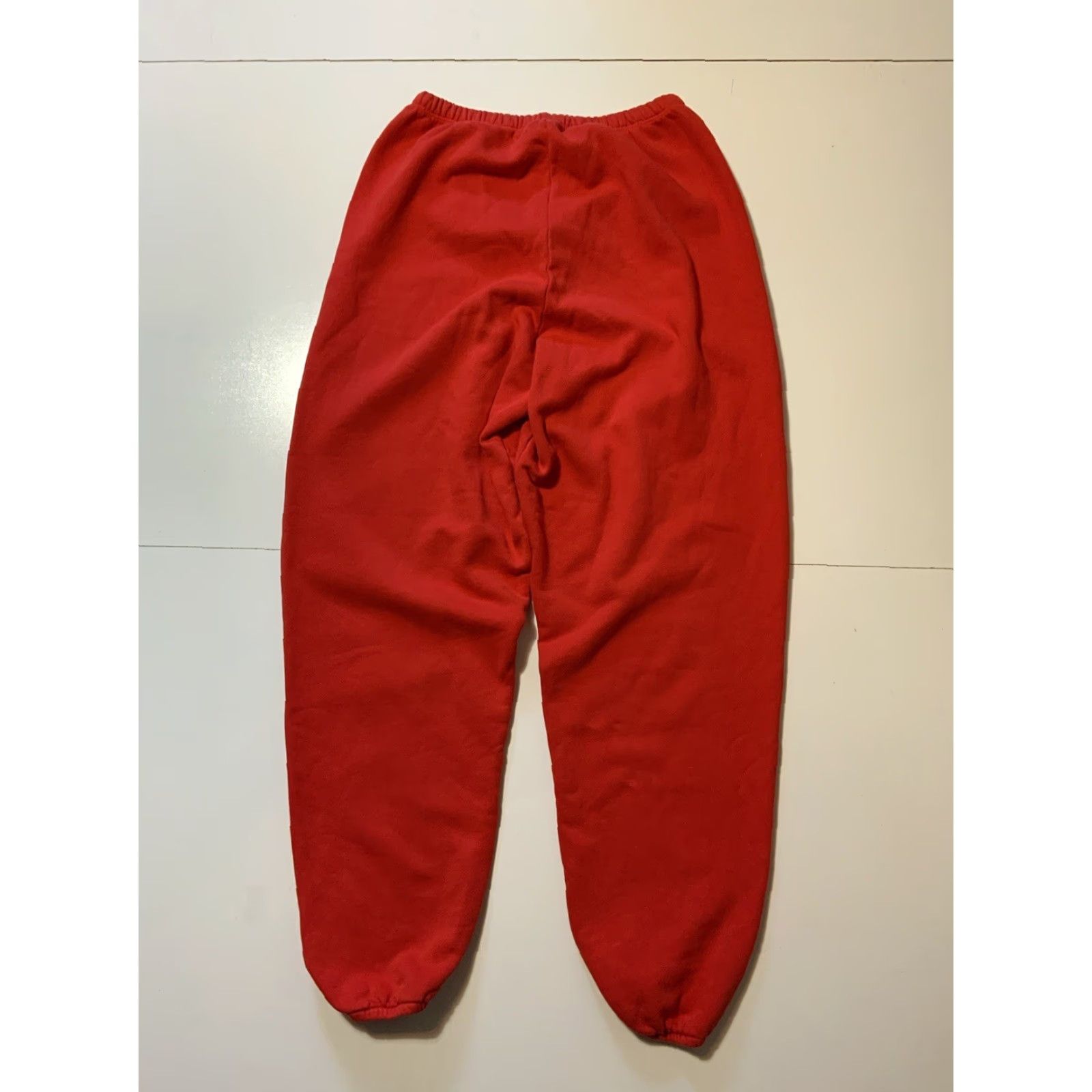 Vintage VINTAGE Red Made In USA Blank Fleece Drawstring Heavyweight Jogger Sweatpants Sz. S Mens Pants Sweatpants USA Heavyweight Fleece Jogger Drawstring S Size US 29 - 3 Thumbnail