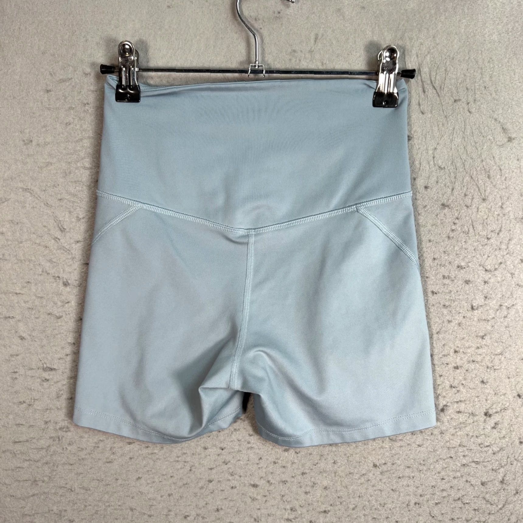 Girlfriend Collective Girlfriend Collective Womens XS High-Waist Light Blue Biker Shorts Athletic Shirt? Size 26" / US 2 / IT 38 - 2 Thumbnail