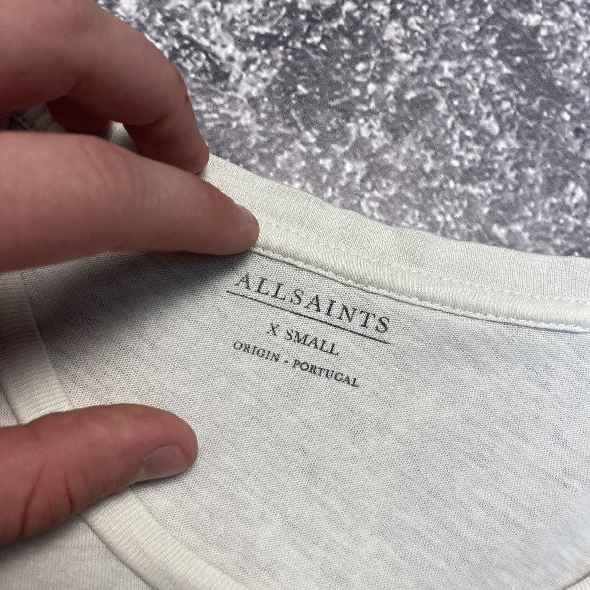 Allsaints Designer All Saints Big Graphic logo y2k rare Japanese tee Size US XS / EU 42 / 0 - 9 Thumbnail