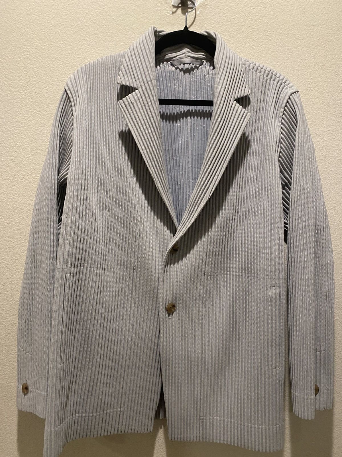 Homme Plisse Issey Miyake Homme Plisse 2-piece blazer grey (blazer sz 2 + pants sz 1) Size 38S - 2 Thumbnail
