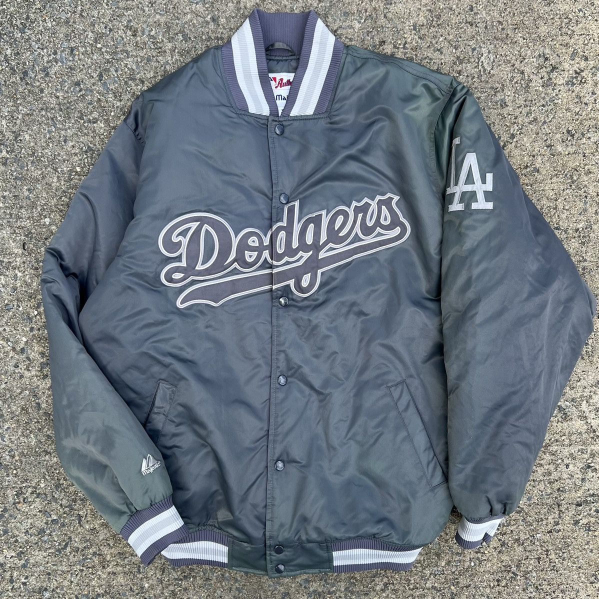 Majestic 00’s LA Dodgers Varsity Quilt Lined Jackets Size US XL / EU 56 / 4 - 1 Thumbnail