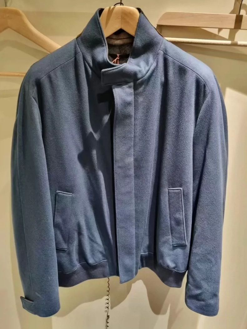 LORO PIANA Sable fur lining cashmere jacket