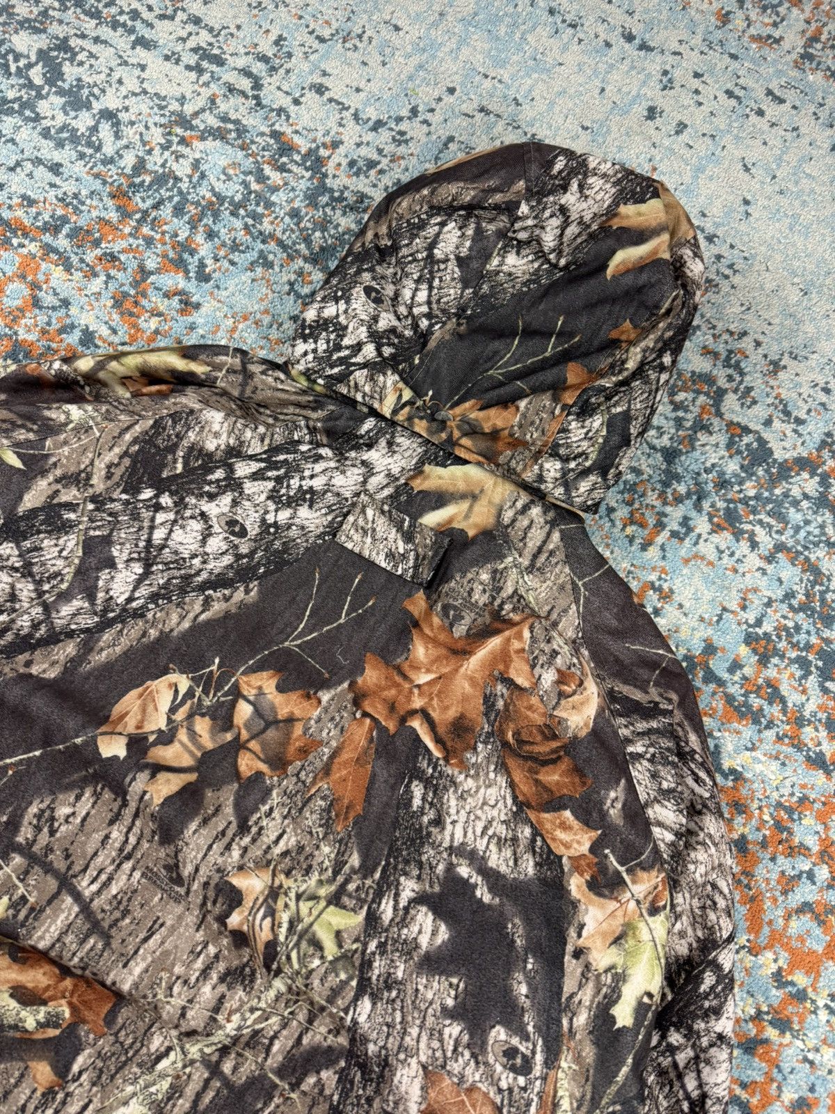 Mossy Oaks × Realtree × Vintage Vintage 90s Mossy Oak print boxy cargo booded hunting jacket Size US L / EU 52-54 / 3 - 6 Thumbnail