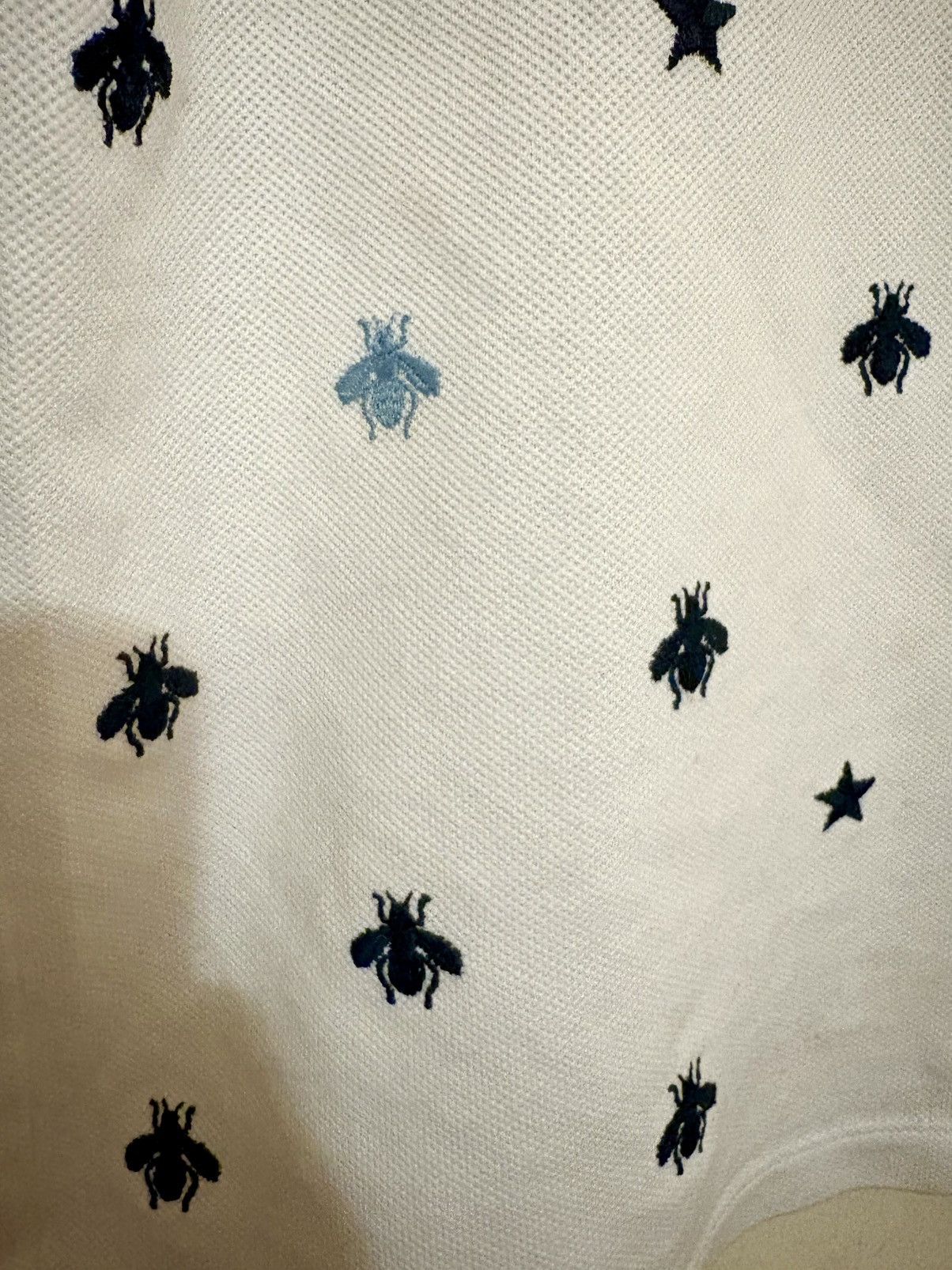 Gucci 2017 Gucci ‘Bees and Stars’ Embroidered polo Size US S / EU 44-46 / 1 - 4 Thumbnail