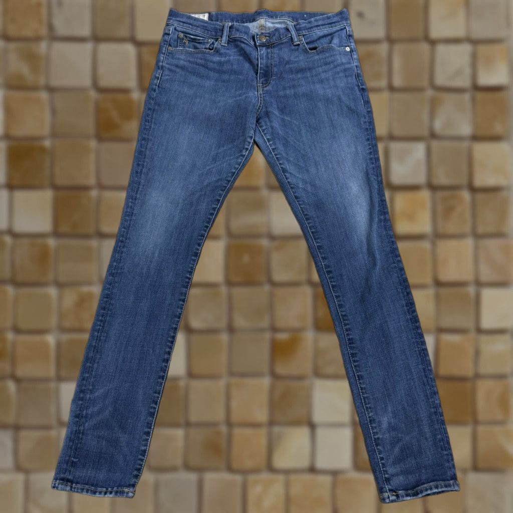 Ralph Lauren Polo Ralph Lauren Jeans Womens 32 Tompkins Skinny Mid Rise Dark Wash Blue 31 Inseam Cotton Blend Size 24" / US 00 / IT 34 - 1 Thumbnail