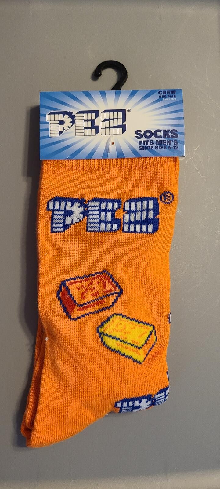 Other PEZ Crew Socks for Men, Orange with Candy Shoe Size 8-12 Size ONE SIZE - 1 Preview