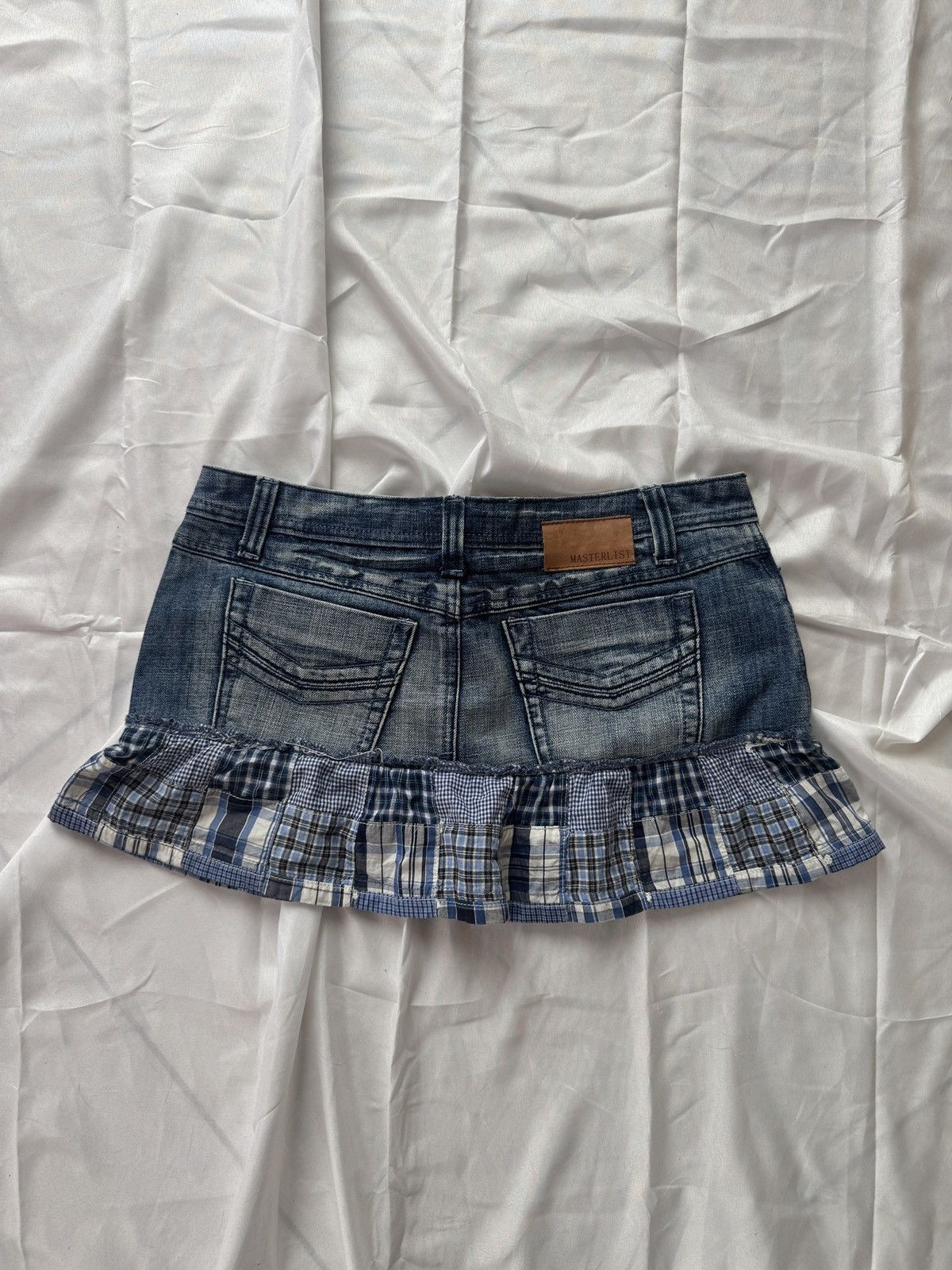 Hysteric Glamour Y2K Super Sexy Cute Pleated Denim Mini Skirt Size 31" - 5 Thumbnail