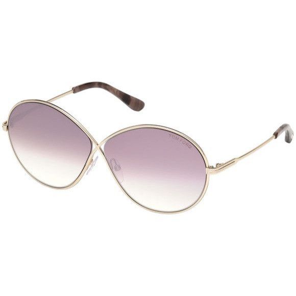 image of NWT Tom Ford Ft0564-28Z-64 Sunglasses in Gold, Women's