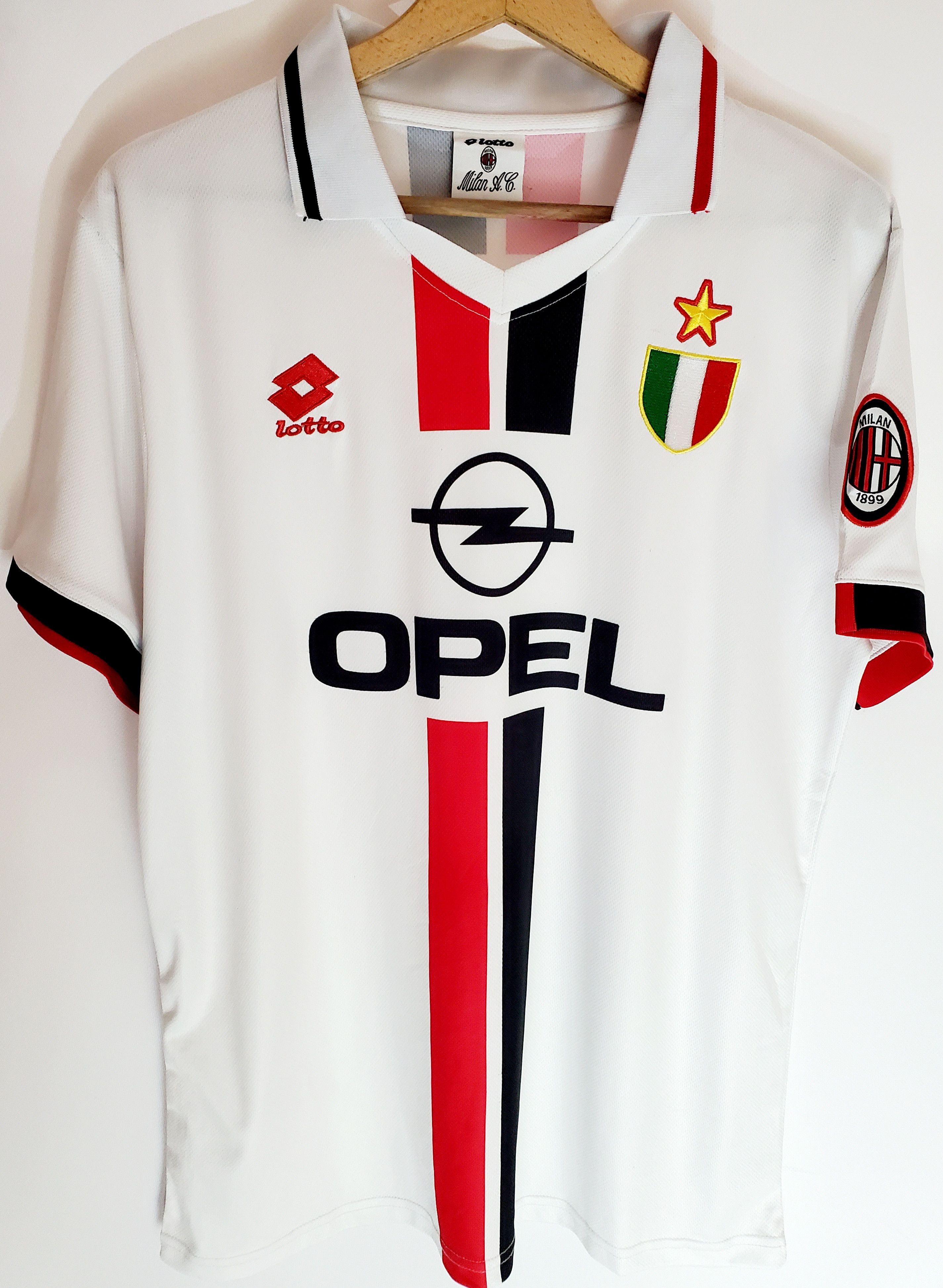 AC MILAN ITALY 1995 1997 RETRO VINTAGE JERSEY AWAY Reprint L
