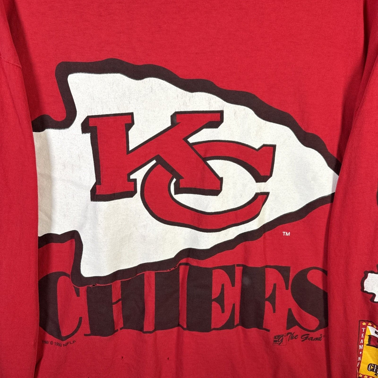 The Game Vintage Kansas City Chiefs Shirt Mens XL Red 90s Long Sleeve Size US XL / EU 56 / 4 - 2 Thumbnail