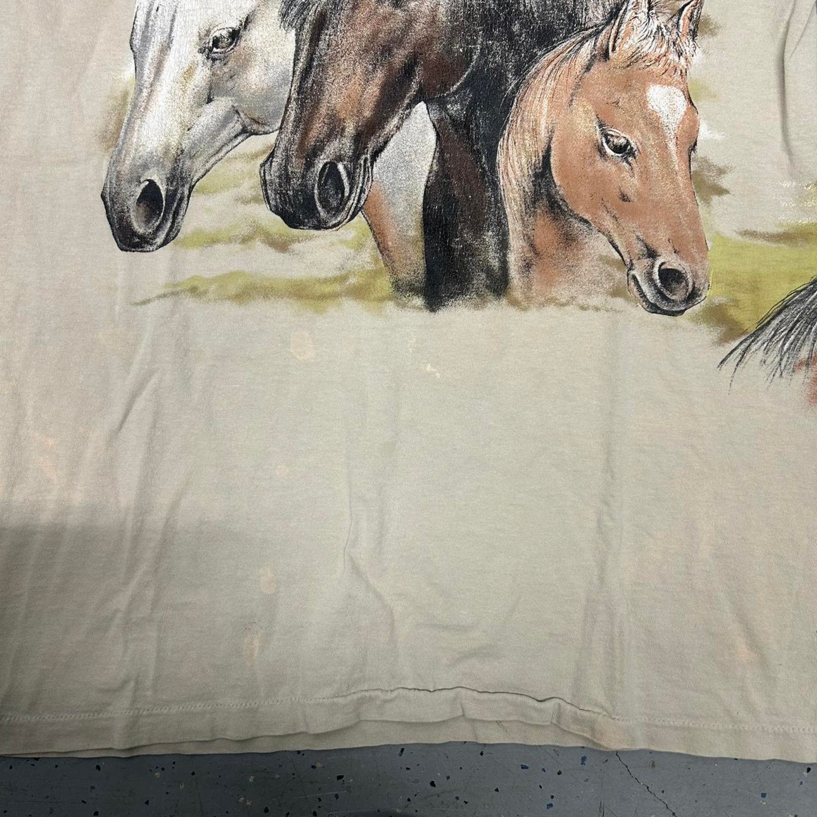 Other Cream vintage horse wrap around tee Size US L / EU 52-54 / 3 - 3 Thumbnail