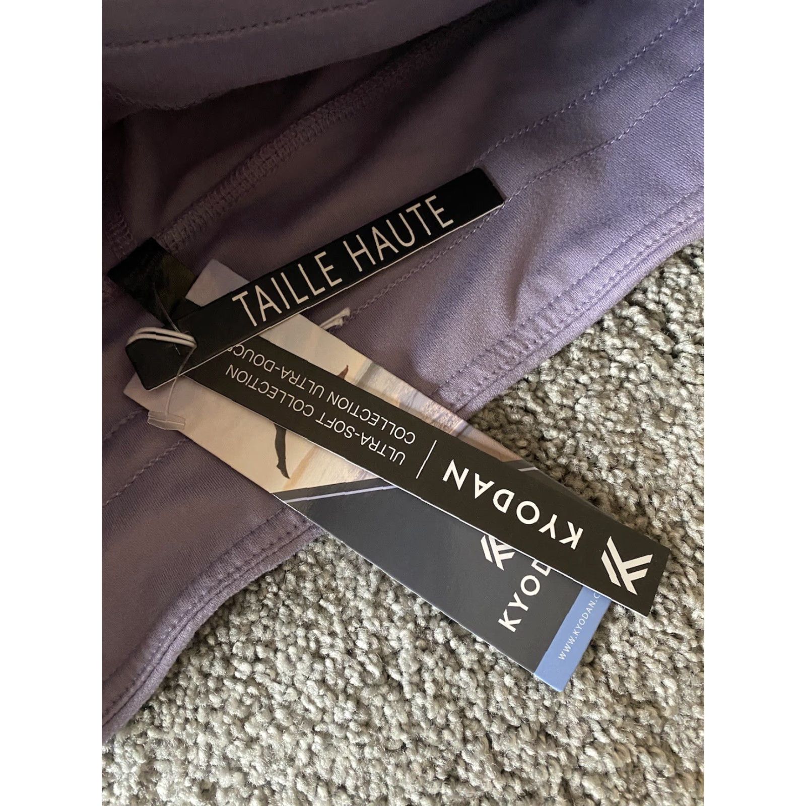 Kyodan NWT Kyodan Pants Women Purple High Waist Ultra Soft L Athleisure Regular Size L Size 36" / US 14 / IT 50 - 3 Thumbnail