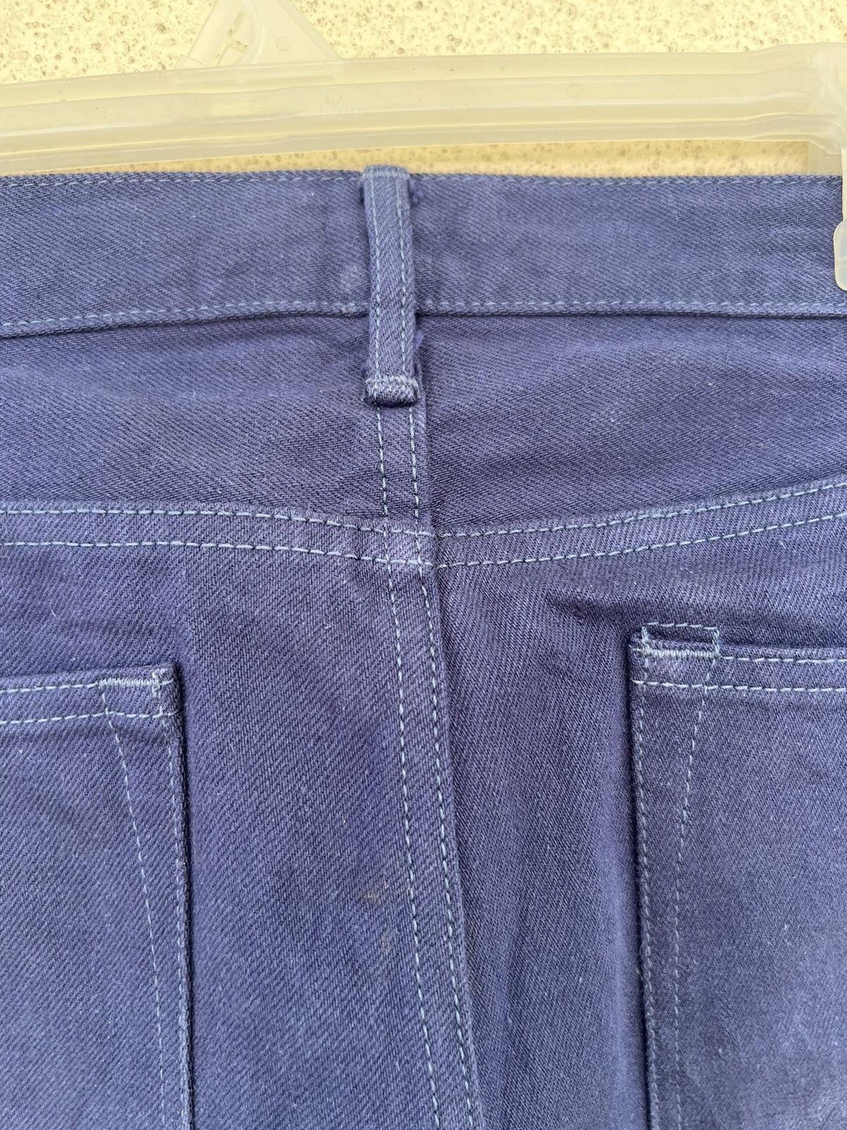 Japan Blue Japan Blue JB0625 Leather Patch Indigo Denim Slim Jeans Size US 31 - 18 Thumbnail