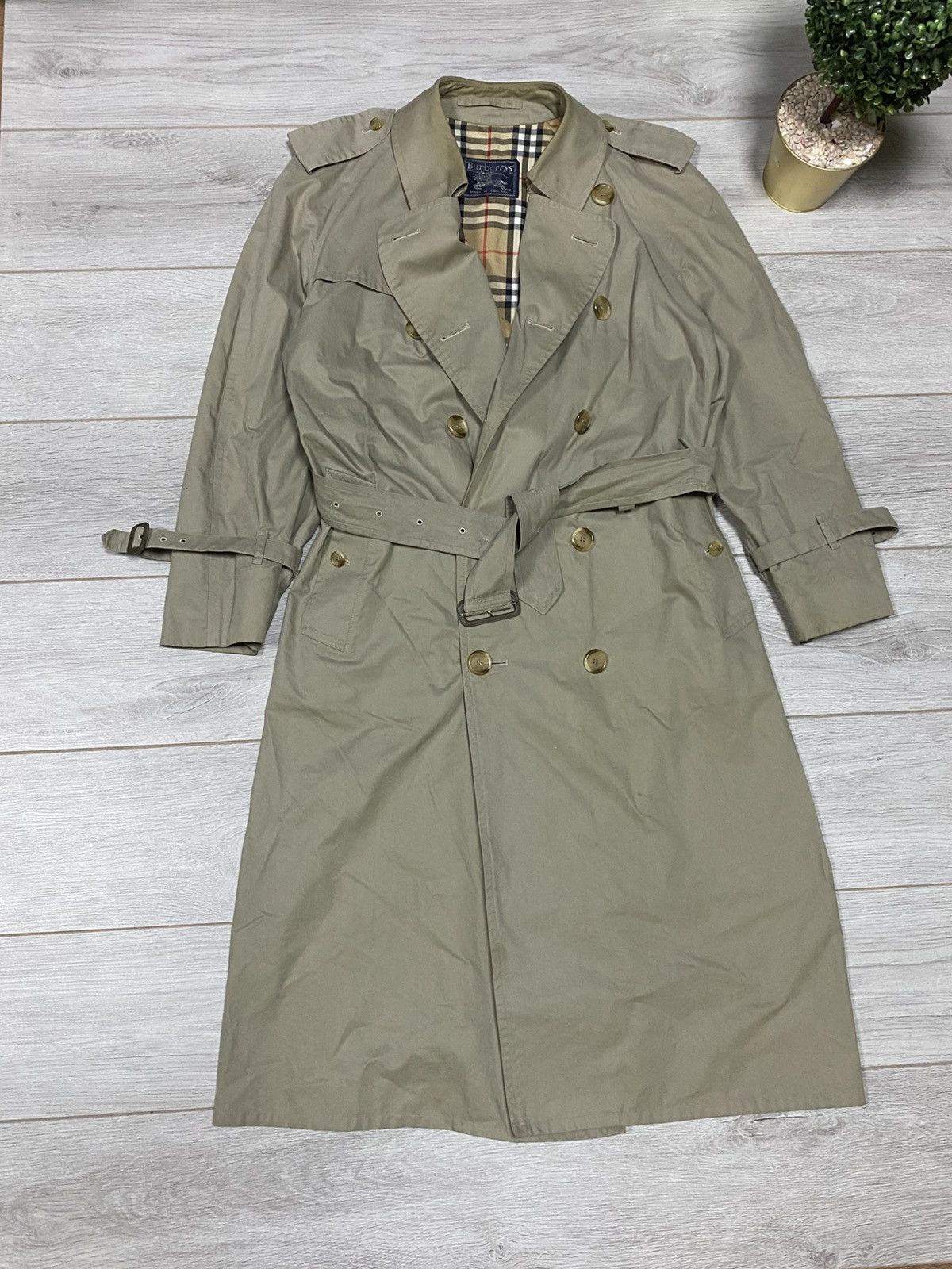 Burberry Burberry vintage trench double breasted beige nova check Size US M / EU 48-50 / 2 - 3 Thumbnail