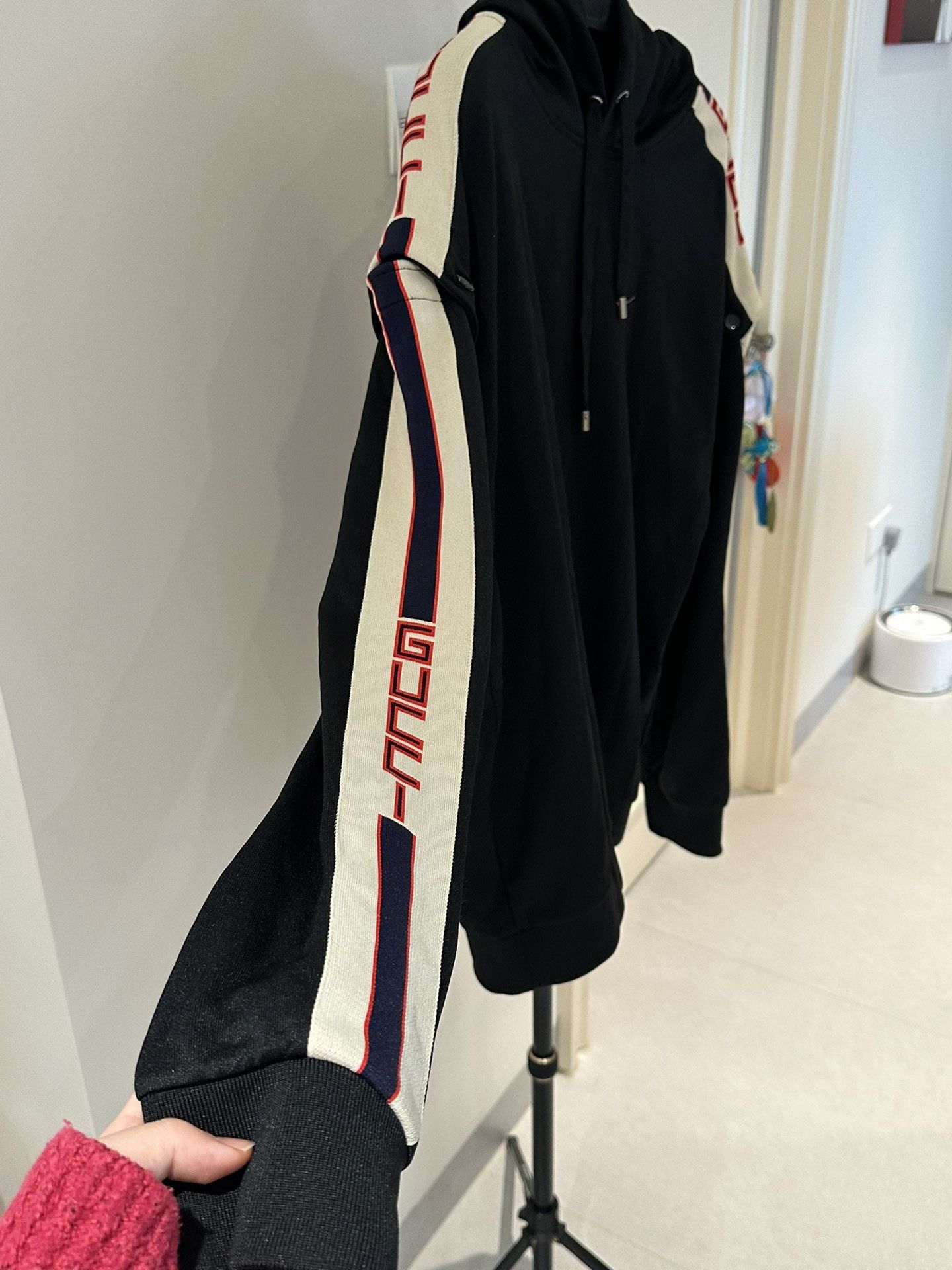 Gucci Gucci Removable sleeve pullover hooded long-sleeved sweatsh Size US S / EU 44-46 / 1 - 2 Thumbnail