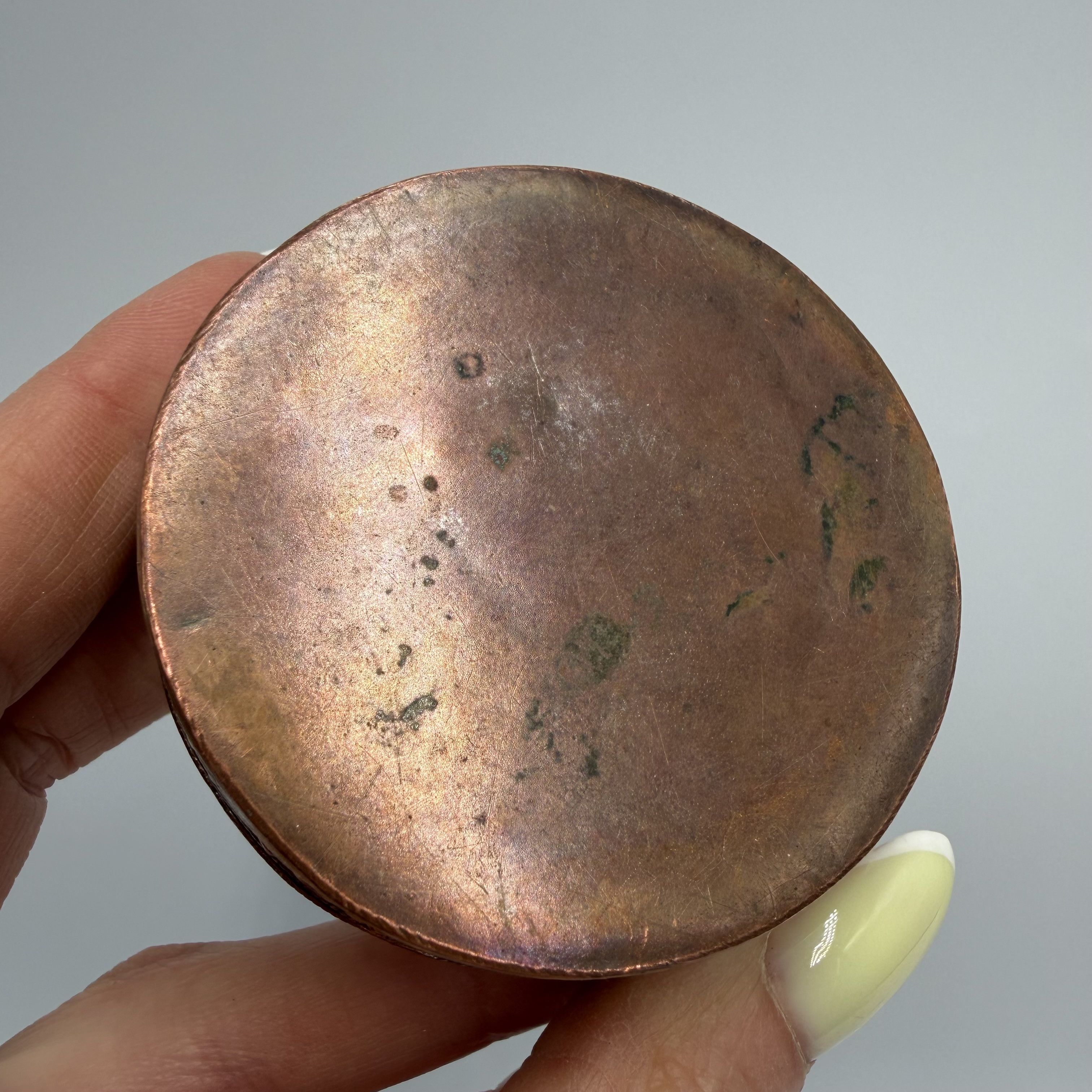 Vintage Vintage Cloisonne Enamel Powder Copper Vanity Trinket Box Size ONE SIZE - 4 Thumbnail