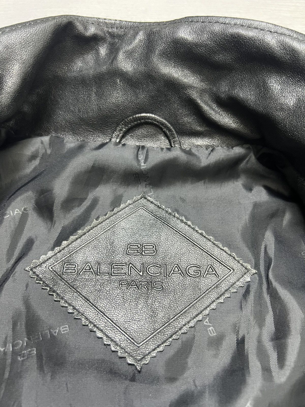 Balenciaga Balenciaga - Vintage - 1997 - Full Zip Leather Half Coat Size US XL / EU 56 / 4 - 19 Thumbnail