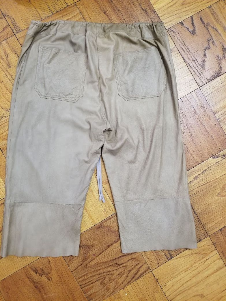 Rick Owens Rick Owens vintage cropped leather pants Sparrows f/w02 Size US 34 / EU 50 - 4 Thumbnail