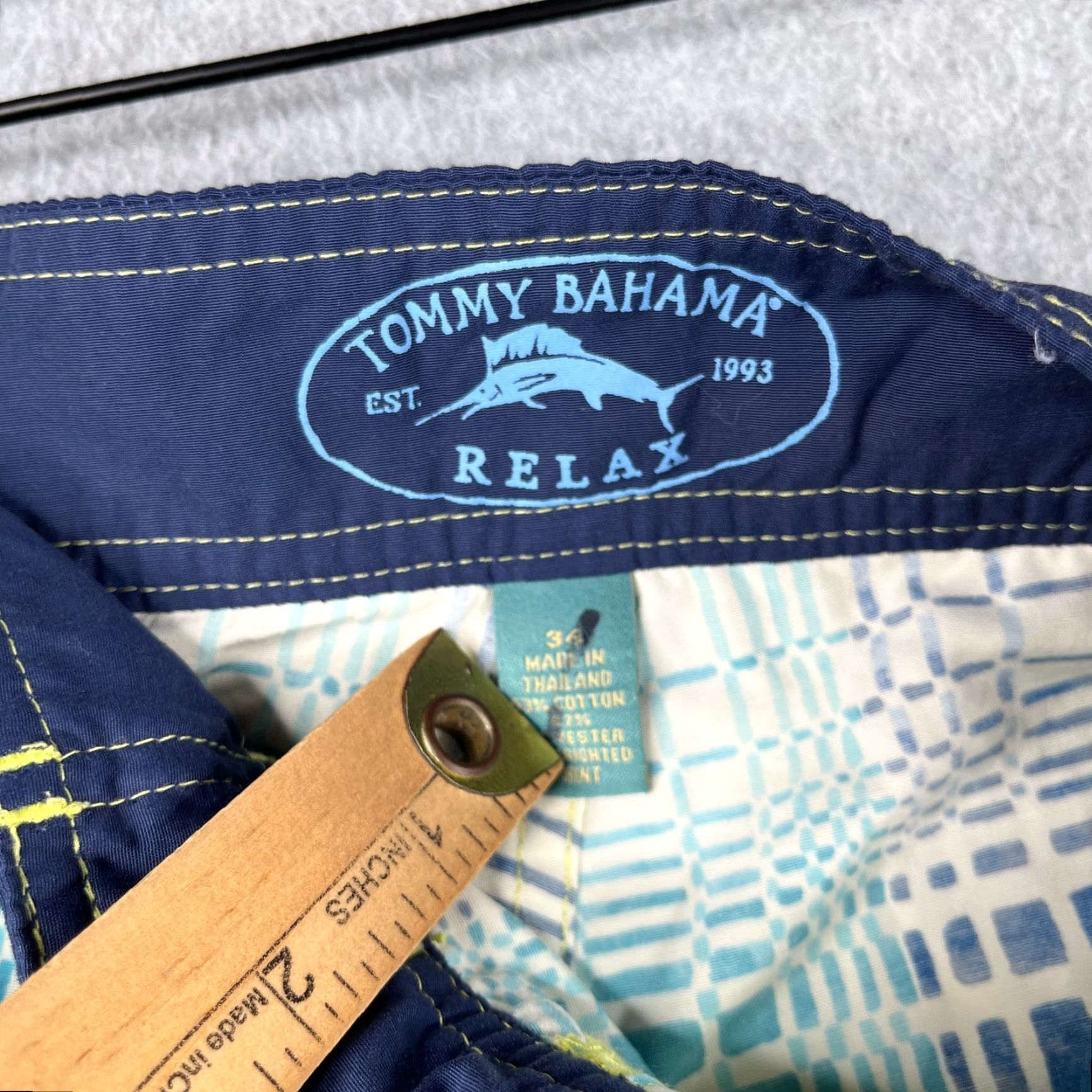 Tommy Bahama Tommy Bahama Relax Board Shorts Mens Size 34 Multicolor Check Beach Surfing Style Bottoms Size US 34 / EU 50 - 5 Thumbnail