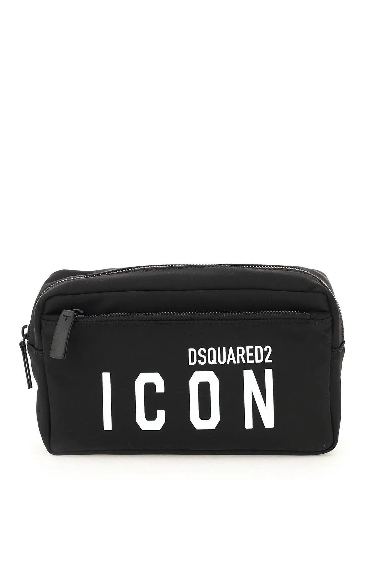 image of Dsquared2 O1S22I1N0224 Size-Os Nylon Icon Vanity Case In Black, Men's