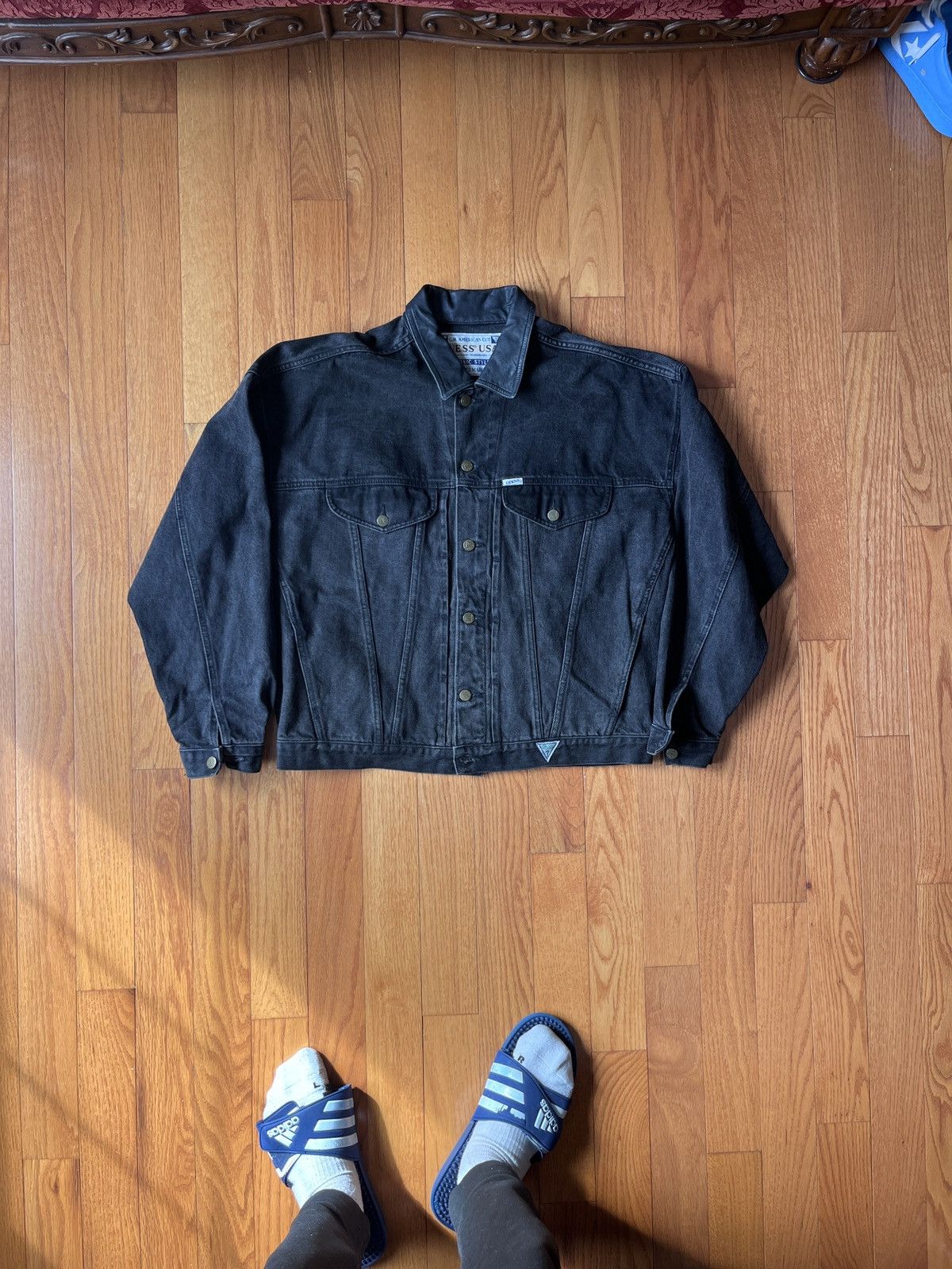 Guess × Vintage Vintage Guess Denim Trucker Jacket Size US L / EU 52-54 / 3 - 1 Thumbnail