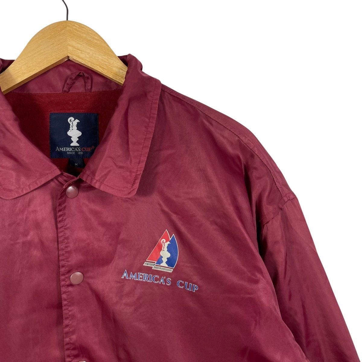 Coach Vintage America’s Cup San Diego 1995 Coach Jacket Burgundy Size US M / EU 48-50 / 2 - 5 Thumbnail