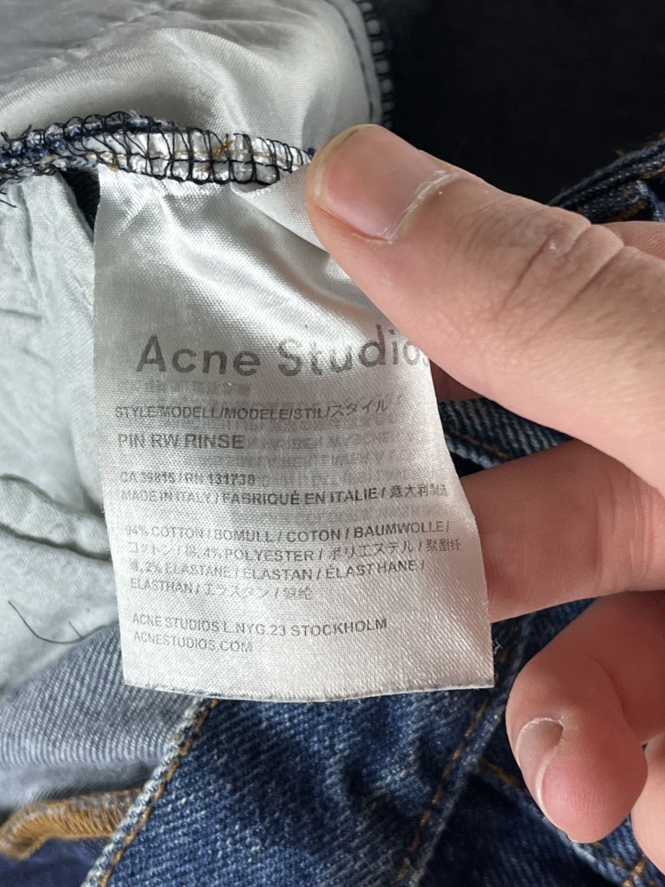 Acne Studios × Vintage Rare! ACNE STUDIOS BAGGY REWORKED JEAN Size US 33 - 8 Thumbnail