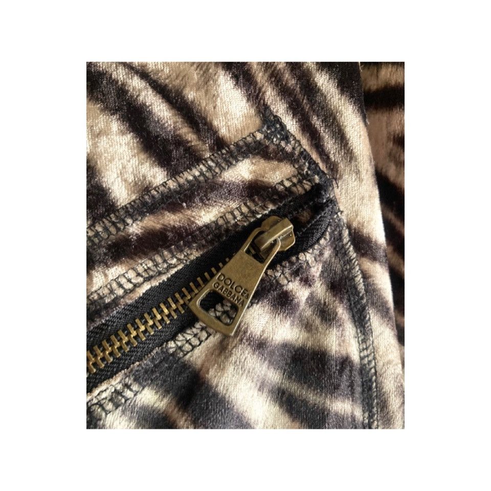 Dolce & Gabbana Vintage Dolce & Gabbana Faux Zebra Leather Cropped Jacket Size XL / US 12-14 / IT 48-50 - 5 Thumbnail