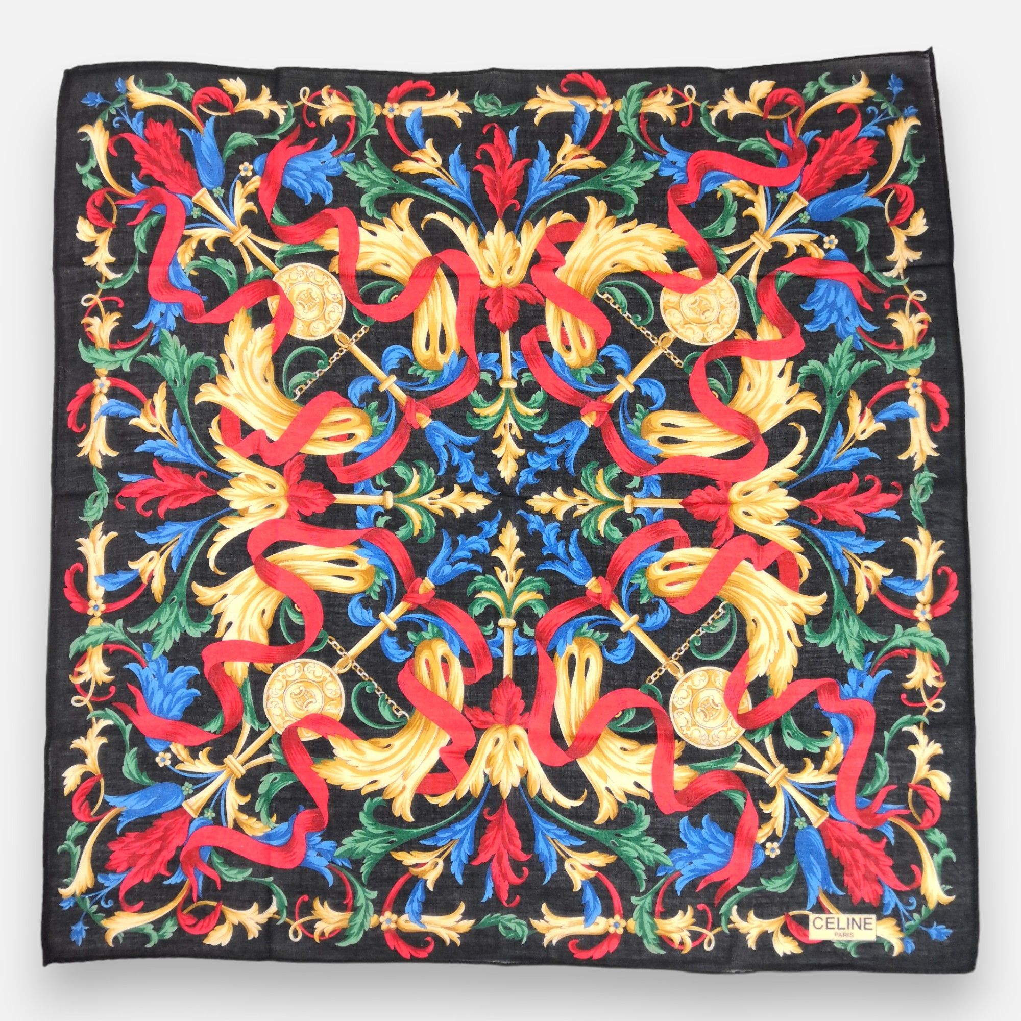 Celine × Vintage Vintage Celine Handkerchief Pocket Square Bandana Size ONE SIZE - 2 Thumbnail