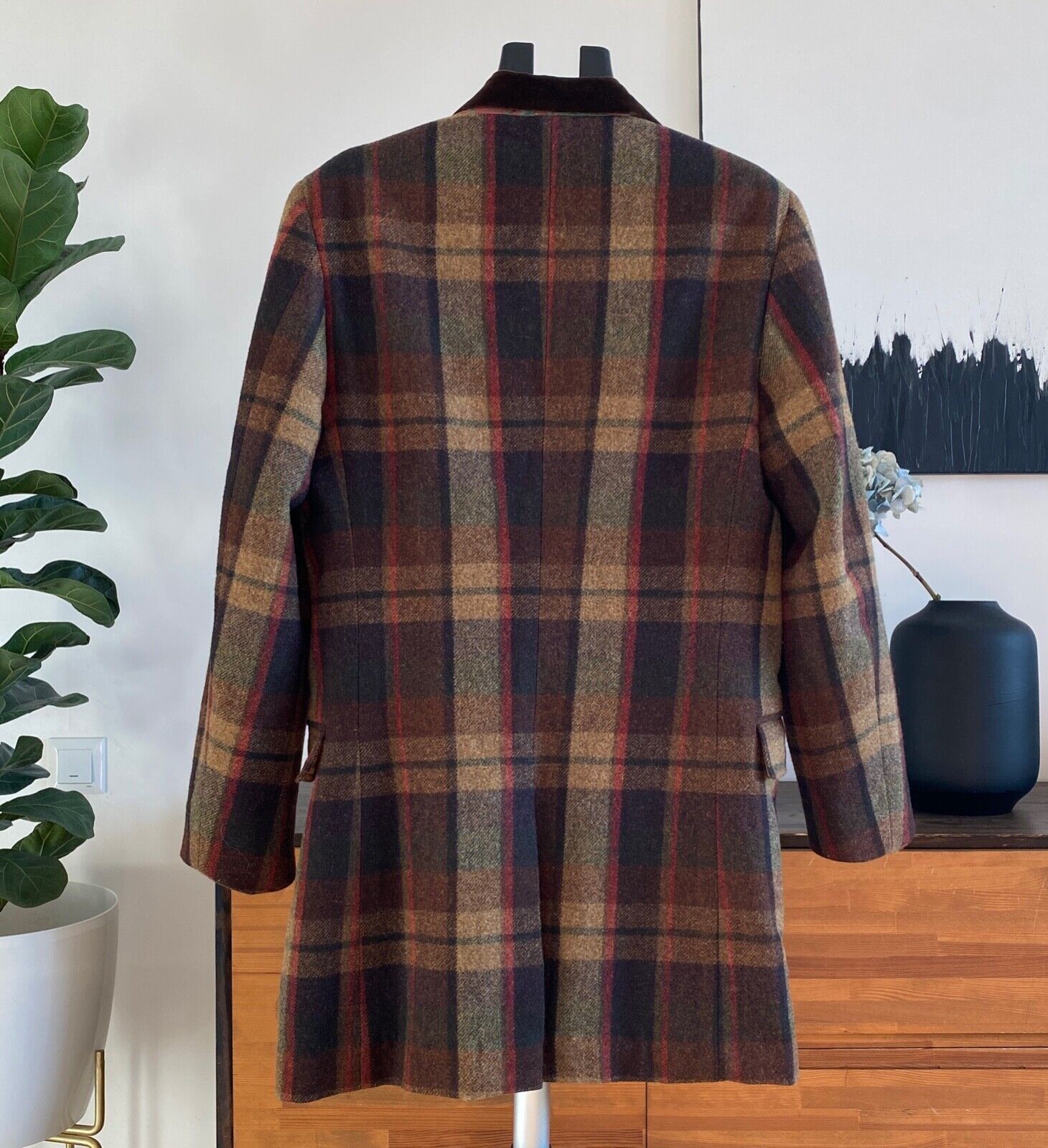 Ted Baker TED BAKER Wool Checked Coat Blazer Jacket Vintage Size US S / EU 44-46 / 1 - 2 Thumbnail