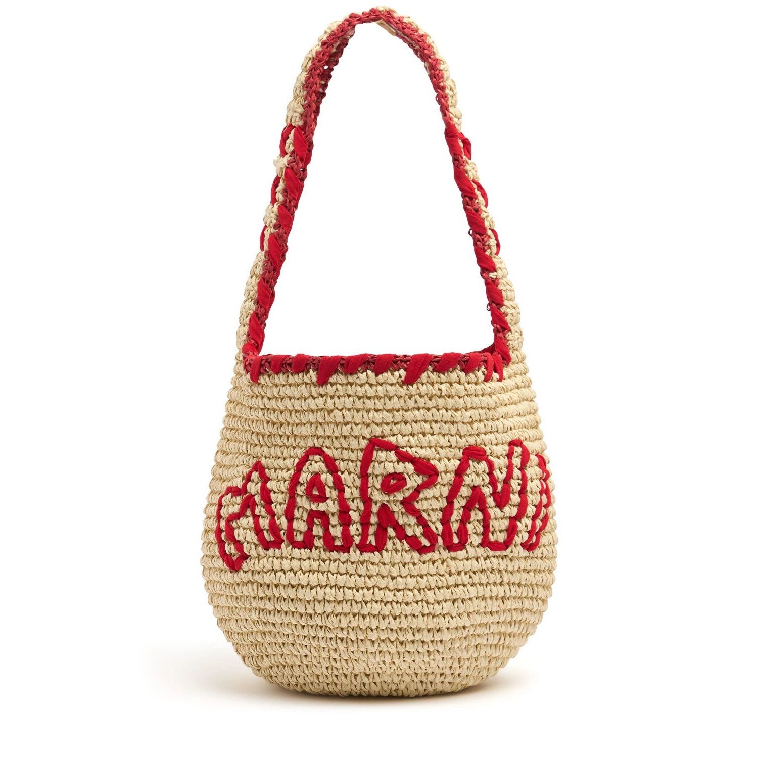 Marni MARNI scrunchie Small Natural/Red Shoulder Bag New & Authent Size ONE SIZE - 1 Thumbnail