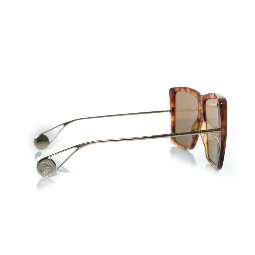 Gucci Gucci, Havana brown oversized sunglasses Size ONE SIZE - 2 Thumbnail