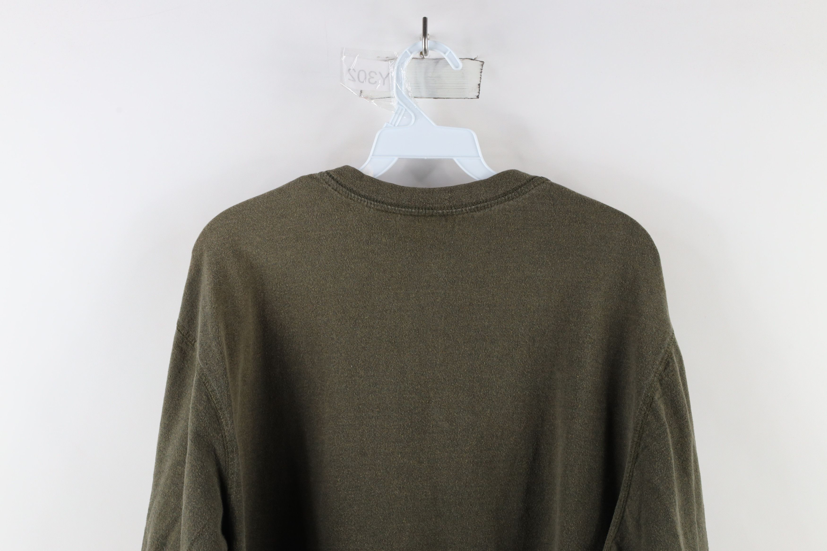 Vintage Vintage 90s Streetwear Long Sleeve Henley T-Shirt Green Size US L / EU 52-54 / 3 - 6 Thumbnail