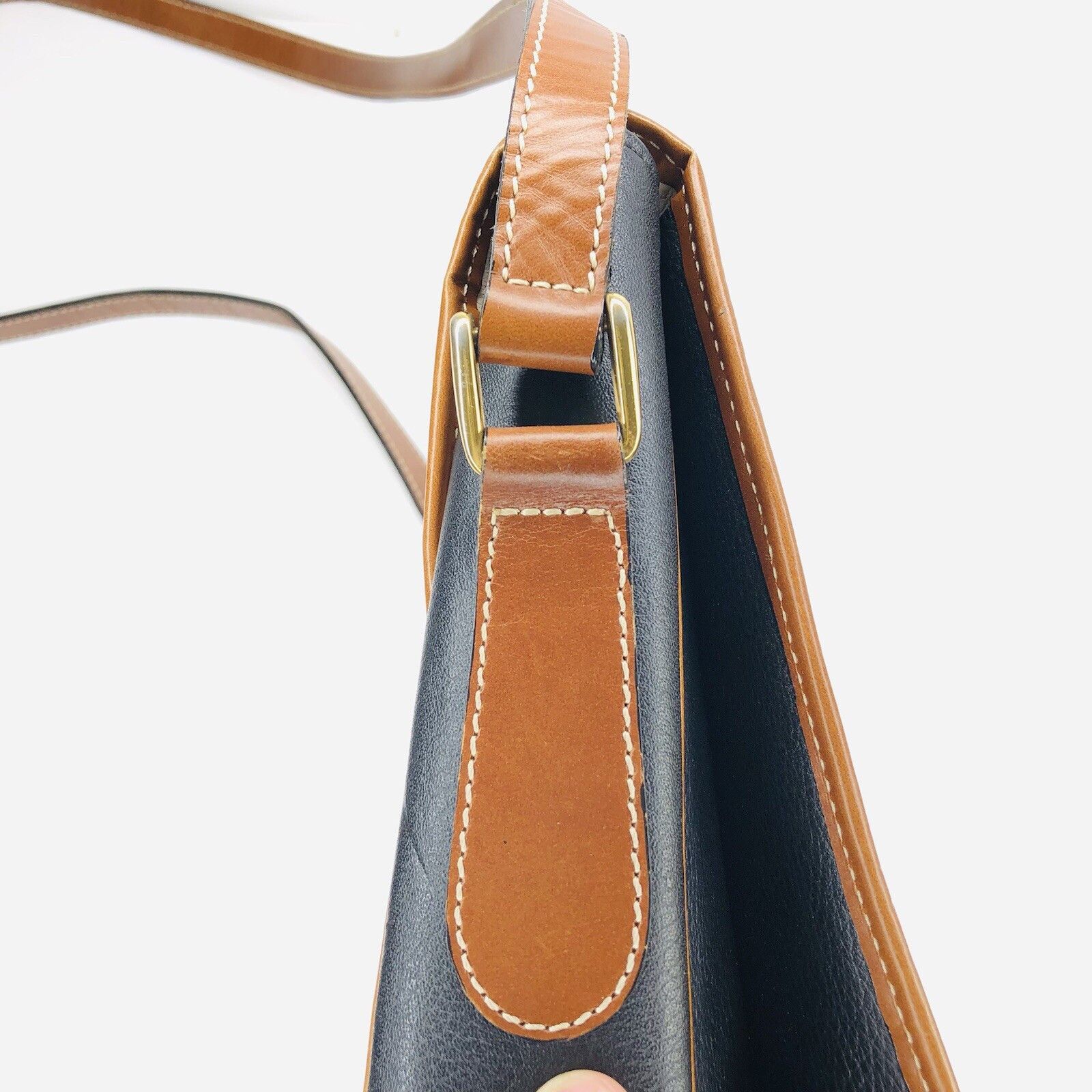 Other Vtg Dé-Roman UK Leather Purse Black Brown crossbody bags Size ONE SIZE - 17 Thumbnail
