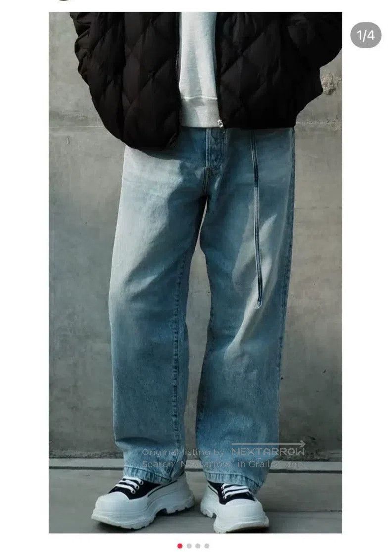 Acne Studios Acne Studios Denim blue bull belt tie jeans Size US 30 / EU 46 - 1 Thumbnail