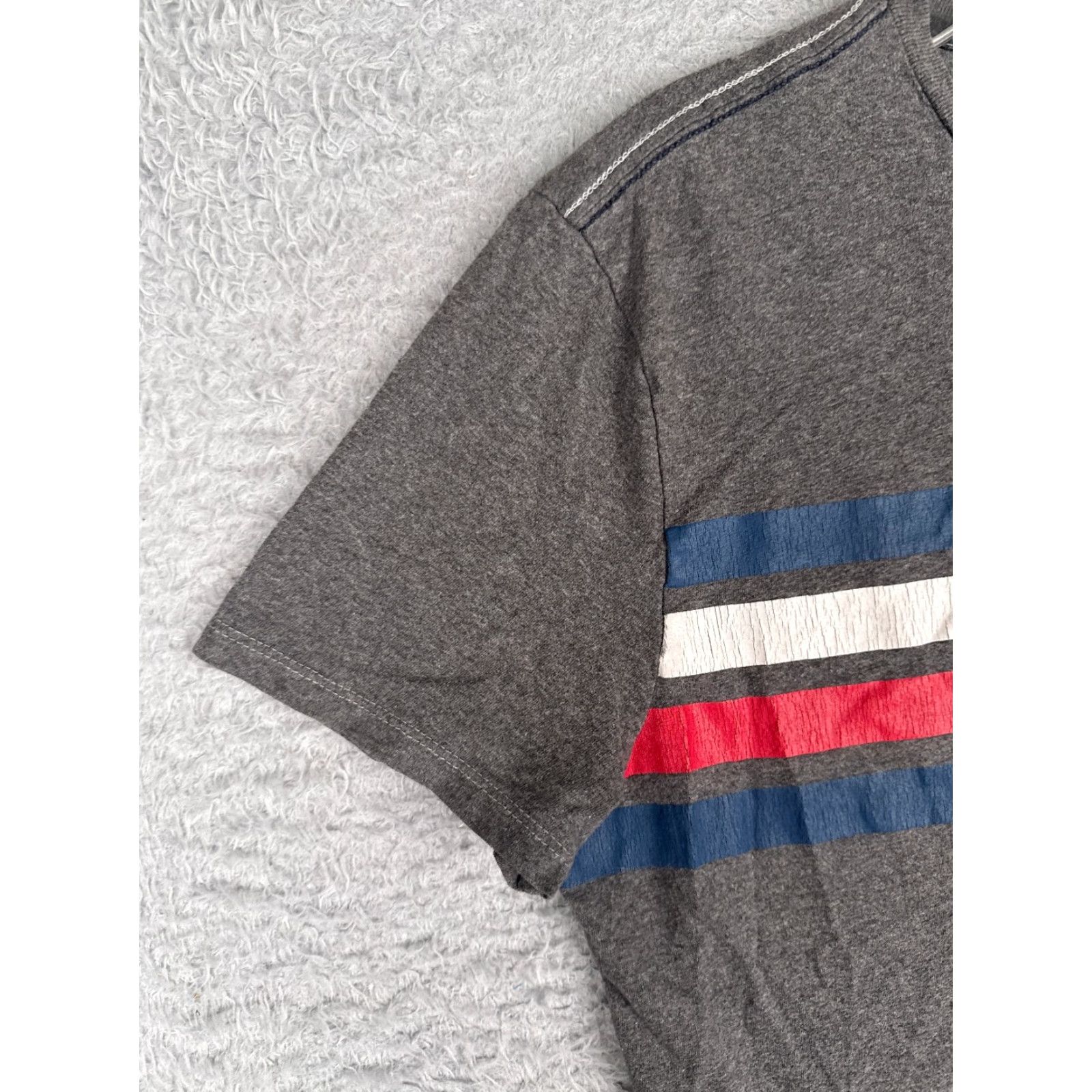 Tommy Hilfiger Tommy Hilfiger Shirt Adult Medium Gray Short Sleeve Crew Neck 100% Cotton READ Size US M / EU 48-50 / 2 - 3 Thumbnail