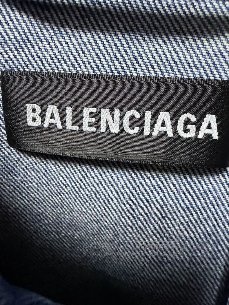 Balenciaga Balenciaga Denim Jacket Size US M / EU 48-50 / 2 - 3 Thumbnail
