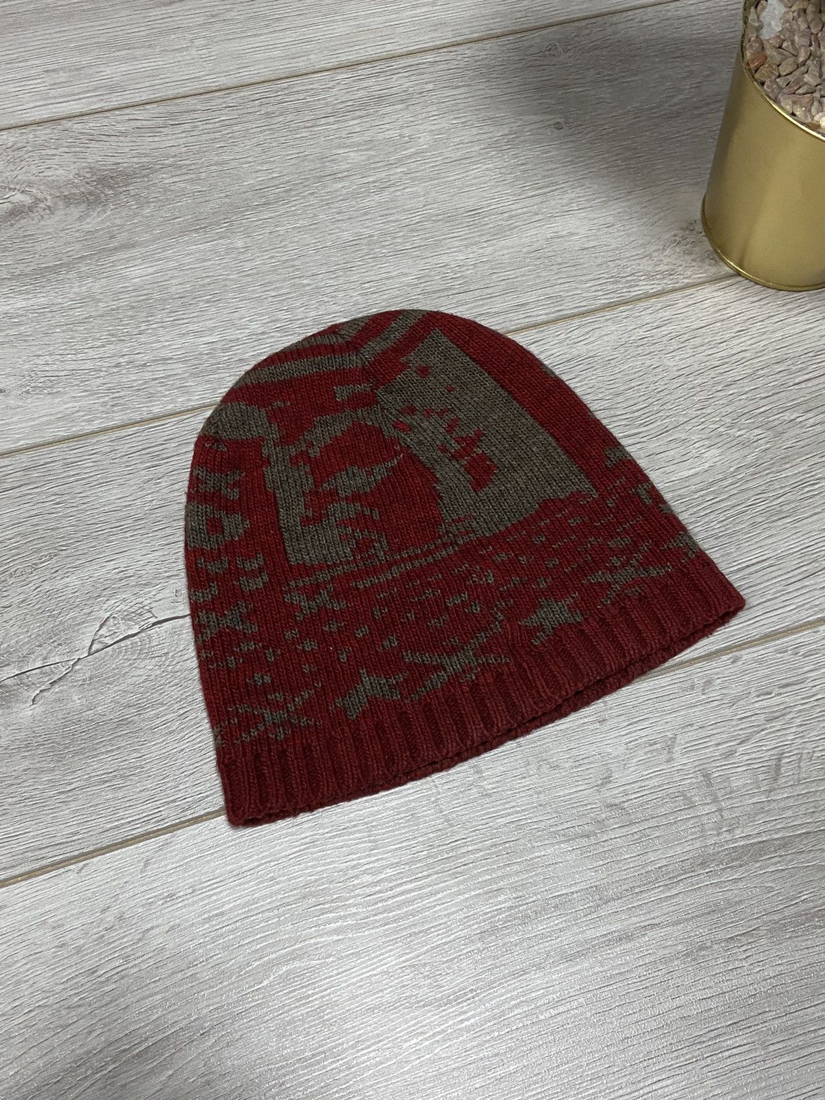 Diesel Diesel skull 💀 vintage wool over print designer Y2K hat Size ONE SIZE - 3 Thumbnail