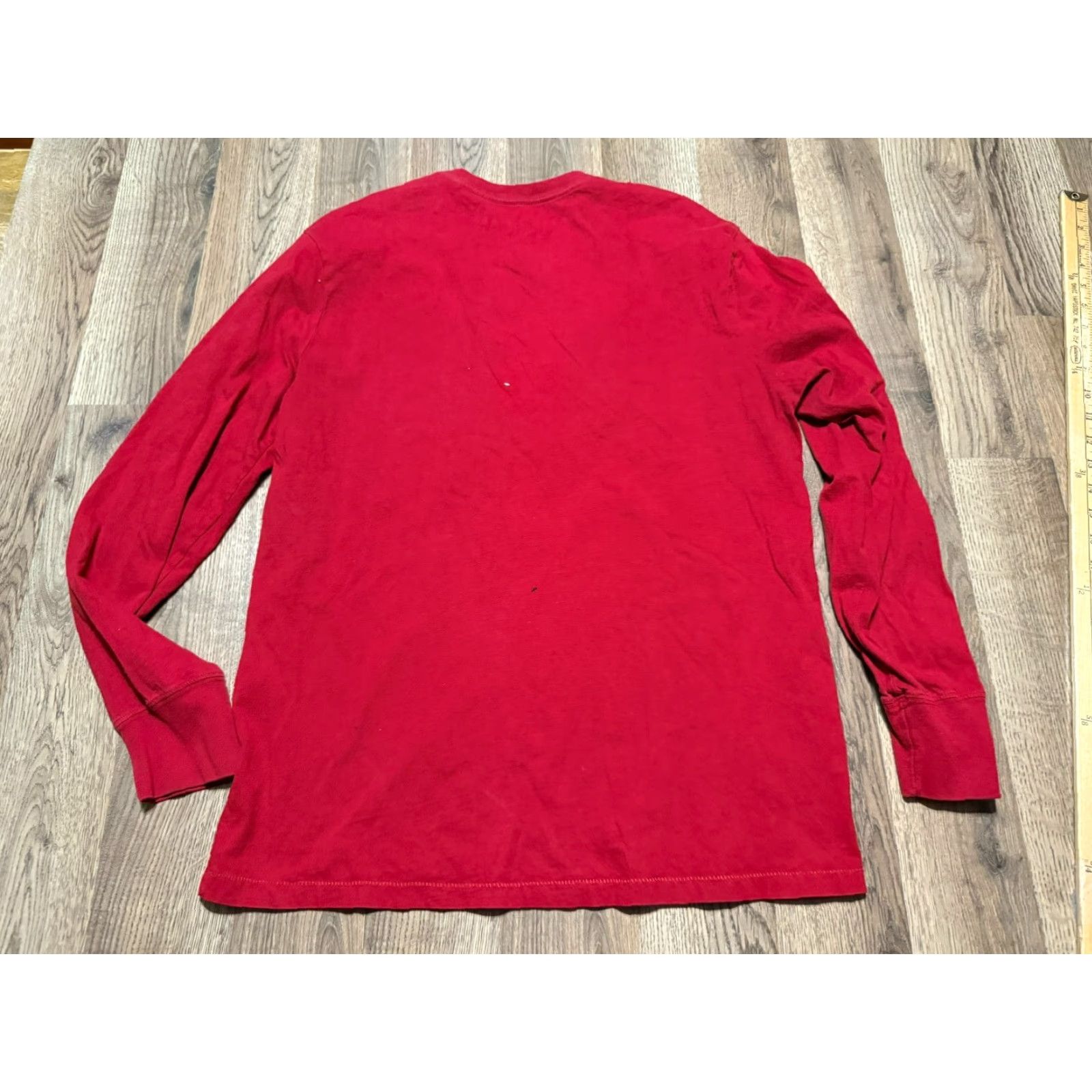 American Eagle Outfitters American Eagle Outfitters Shirts Men's M Red Long Sleeve Crew Neck Logo Print Size US M / EU 48-50 / 2 - 2 Thumbnail