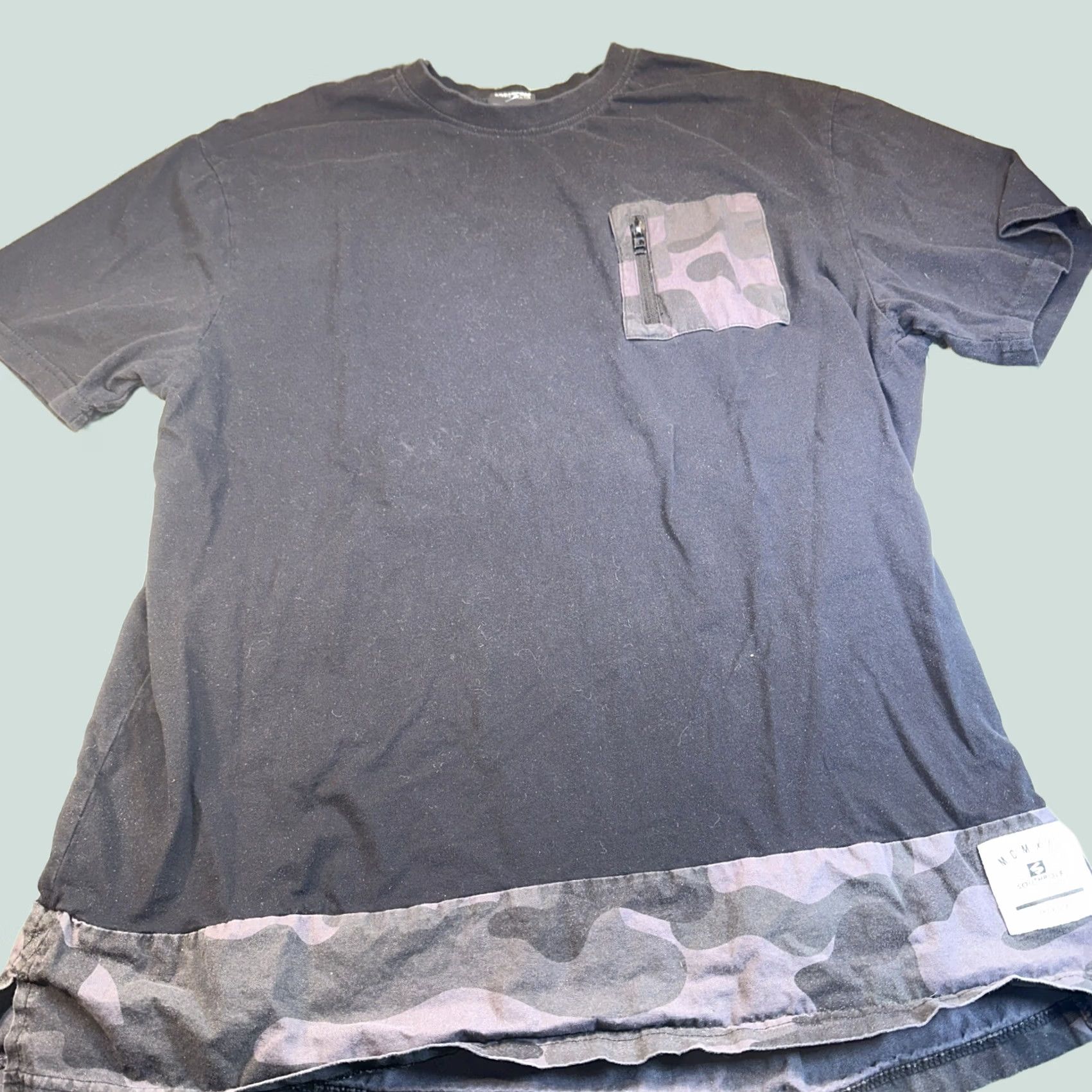 Southpole VINTAGE South Pole Mens T-Shirt Black Camouflage Graphic Print Crew Neck Short Sleeve 2XL Adults Mens Size US XXL / EU 58 / 5 - 1 Thumbnail