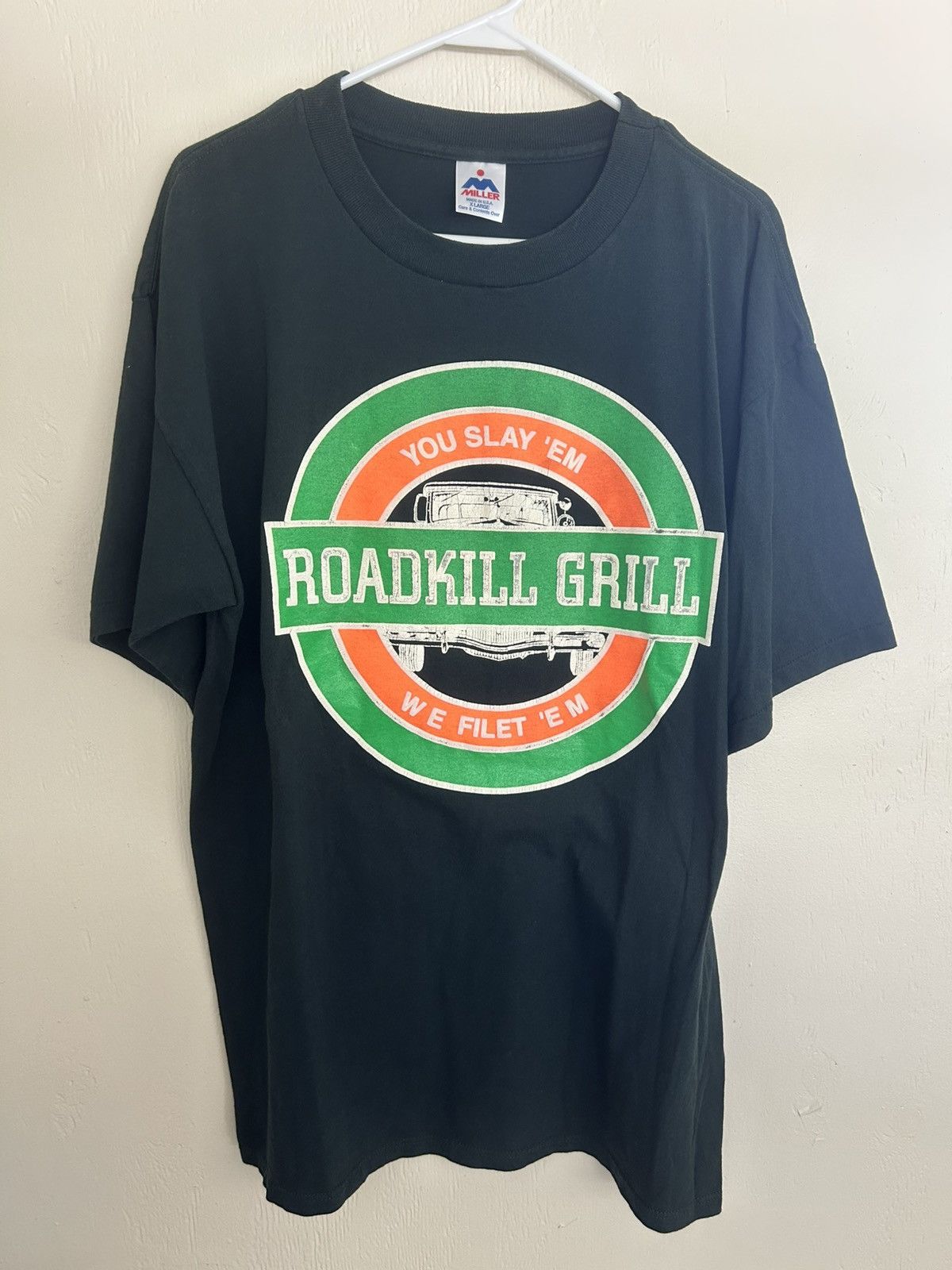 Vintage Vintage Roadkill Grill You Slay Em We Filet Em Graphic Tee Size US XL / EU 56 / 4 - 1 Thumbnail