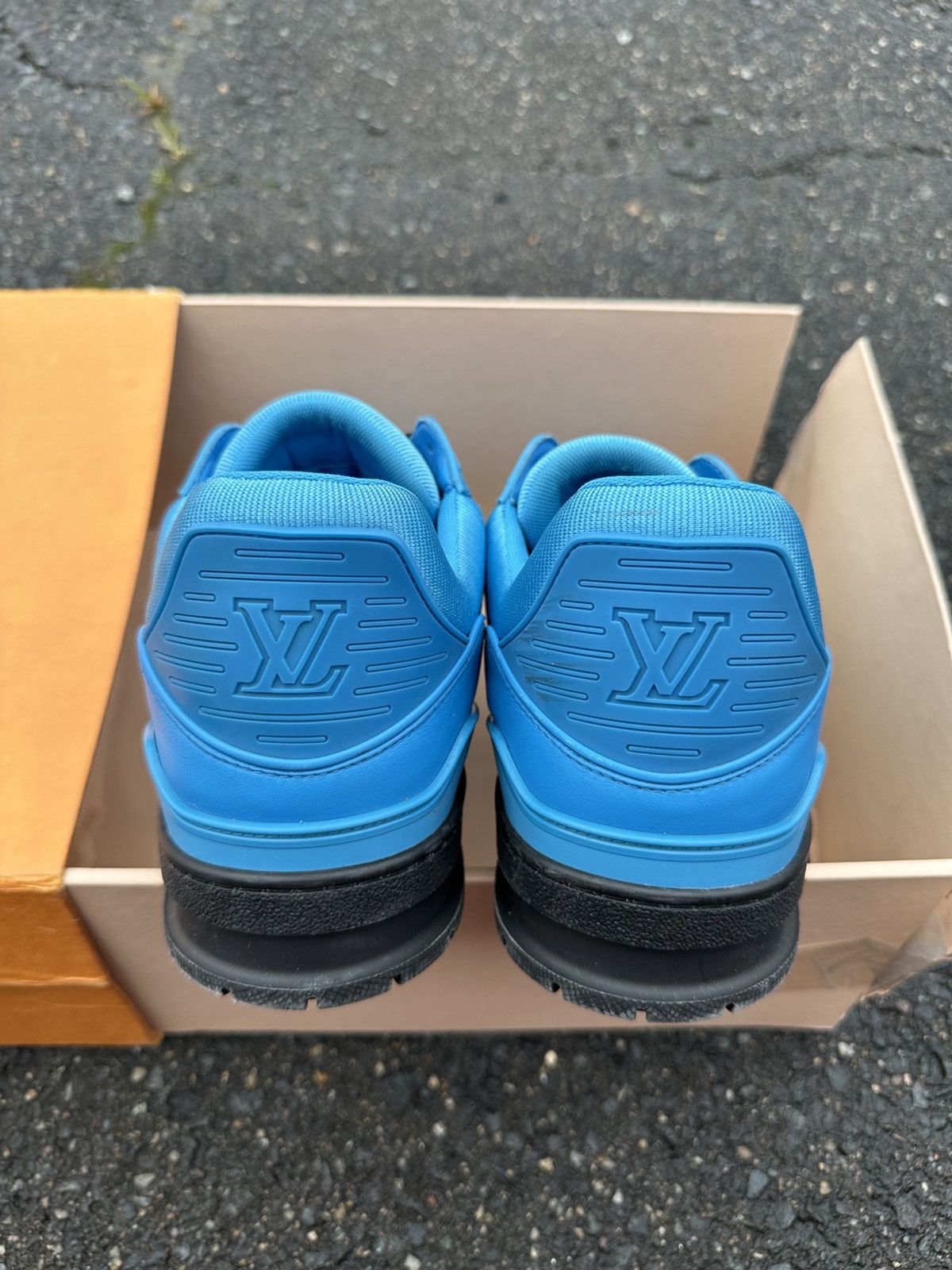 Louis Vuitton Louis Vuitton trainer black/Blue Size US 13 / EU 46 - 20 Thumbnail