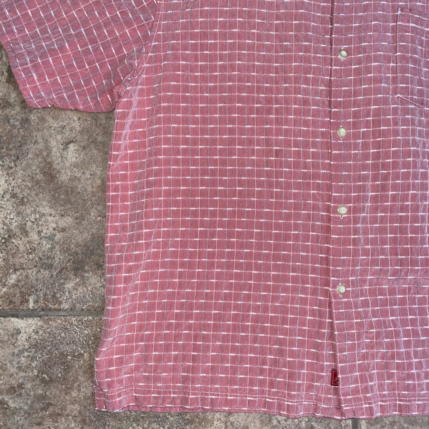 Tommy Bahama Tommy Bahama shirt Button-Down Silk Blend Mens XL Red Short Sleeve Original Fit Button-Up Shirt Size US XL / EU 56 / 4 - 3 Thumbnail