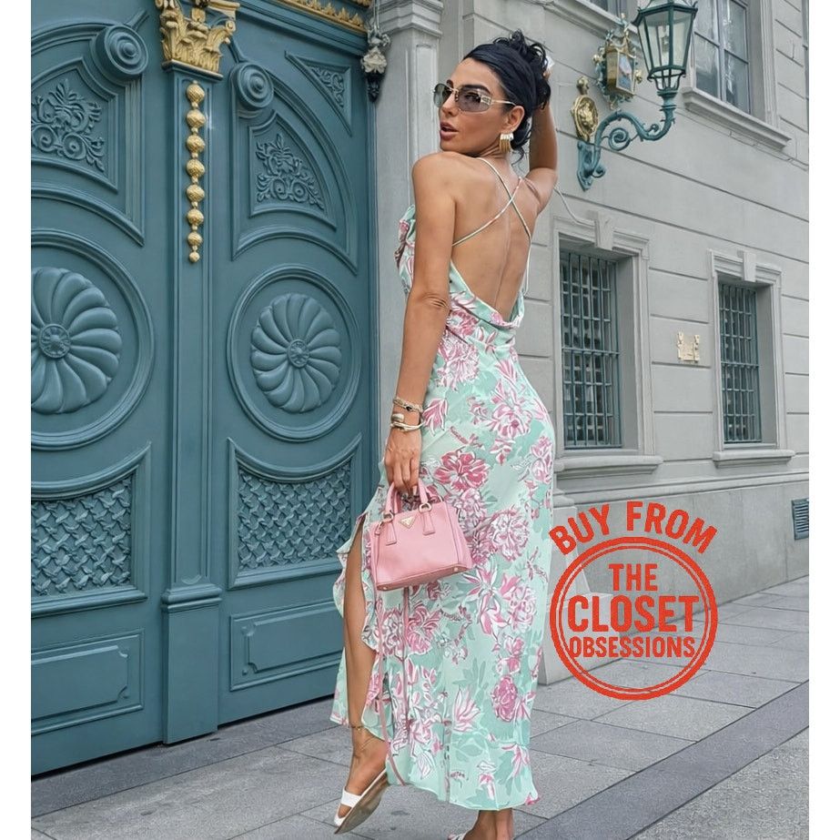 flowy printed dress zara Blogger Favorite Floral Midi NWT Mini dress