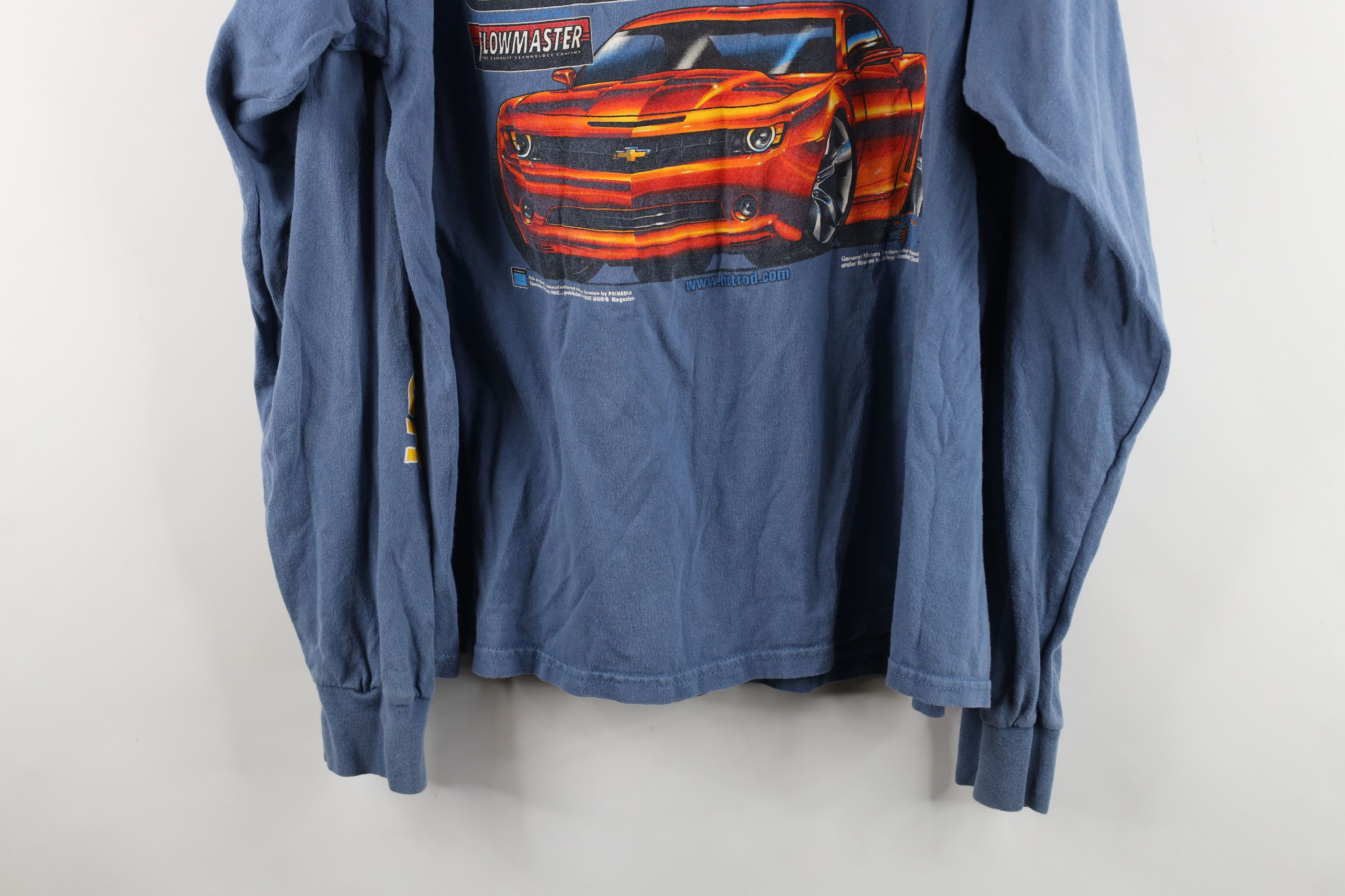 Vintage Vintage Y2K 2007 Hot Rod Magazine Racing Long Sleeve T-Shirt Size US XXL / EU 58 / 5 - 18 Thumbnail
