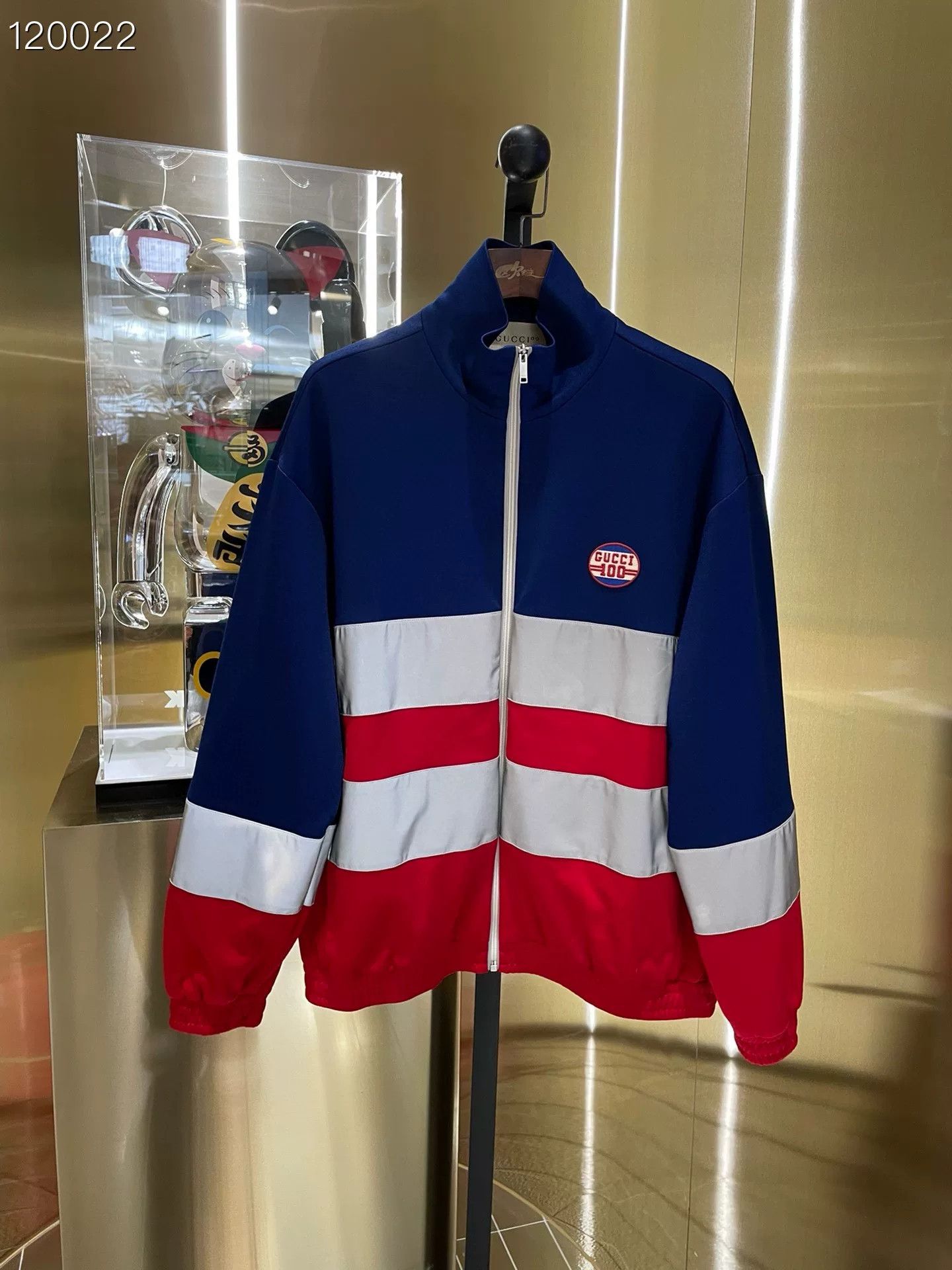 Gucci Gucci Striped Zip Track Jacket L Size US L / EU 52-54 / 3 - 1 Thumbnail