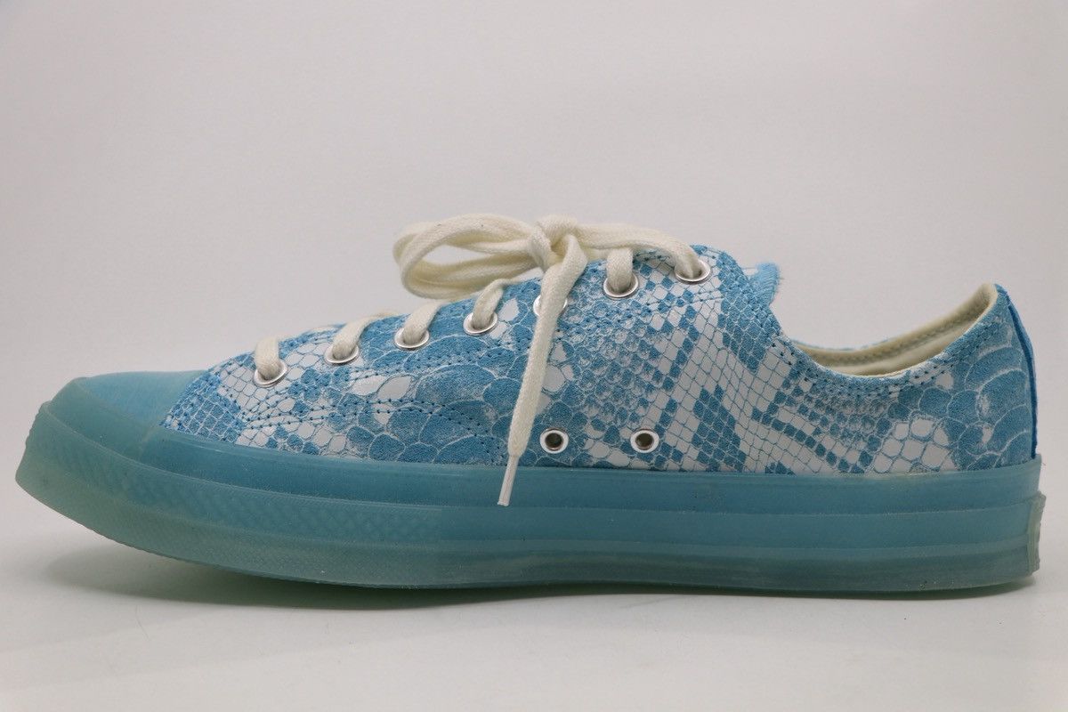 Converse × Golf le Fleur Size 12 - Converse Golf Wang x Chuck 70 Low Blue Python Size US 12 / EU 45 - 2 Thumbnail