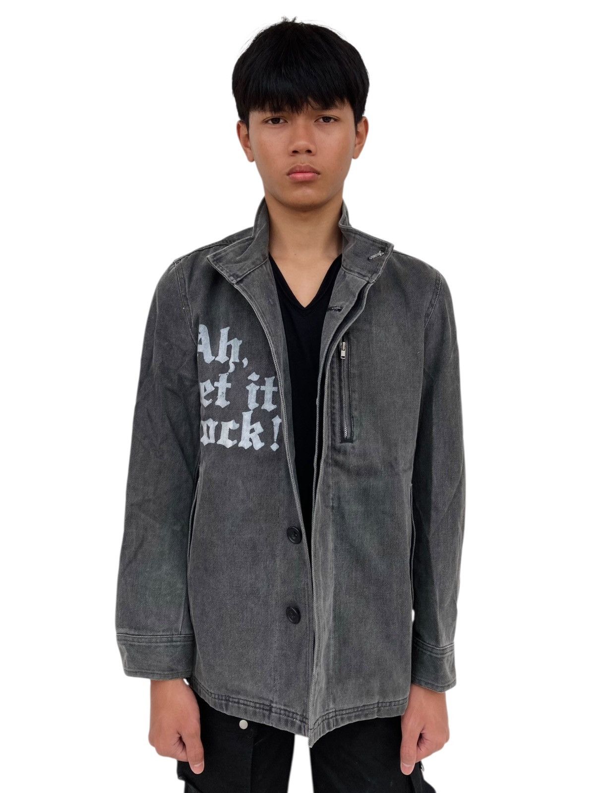 If Six Was Nine 2000s Rupert - Let It Rock Denim Jacket Size US L / EU 52-54 / 3 - 2 Thumbnail