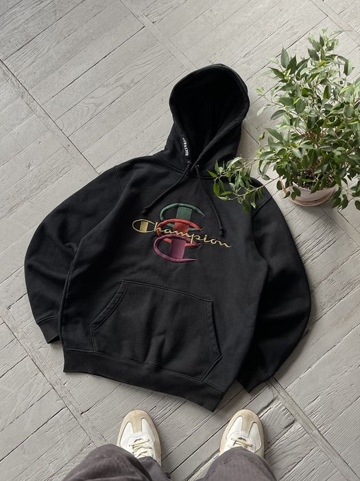 Supreme champion hoodie outlet black