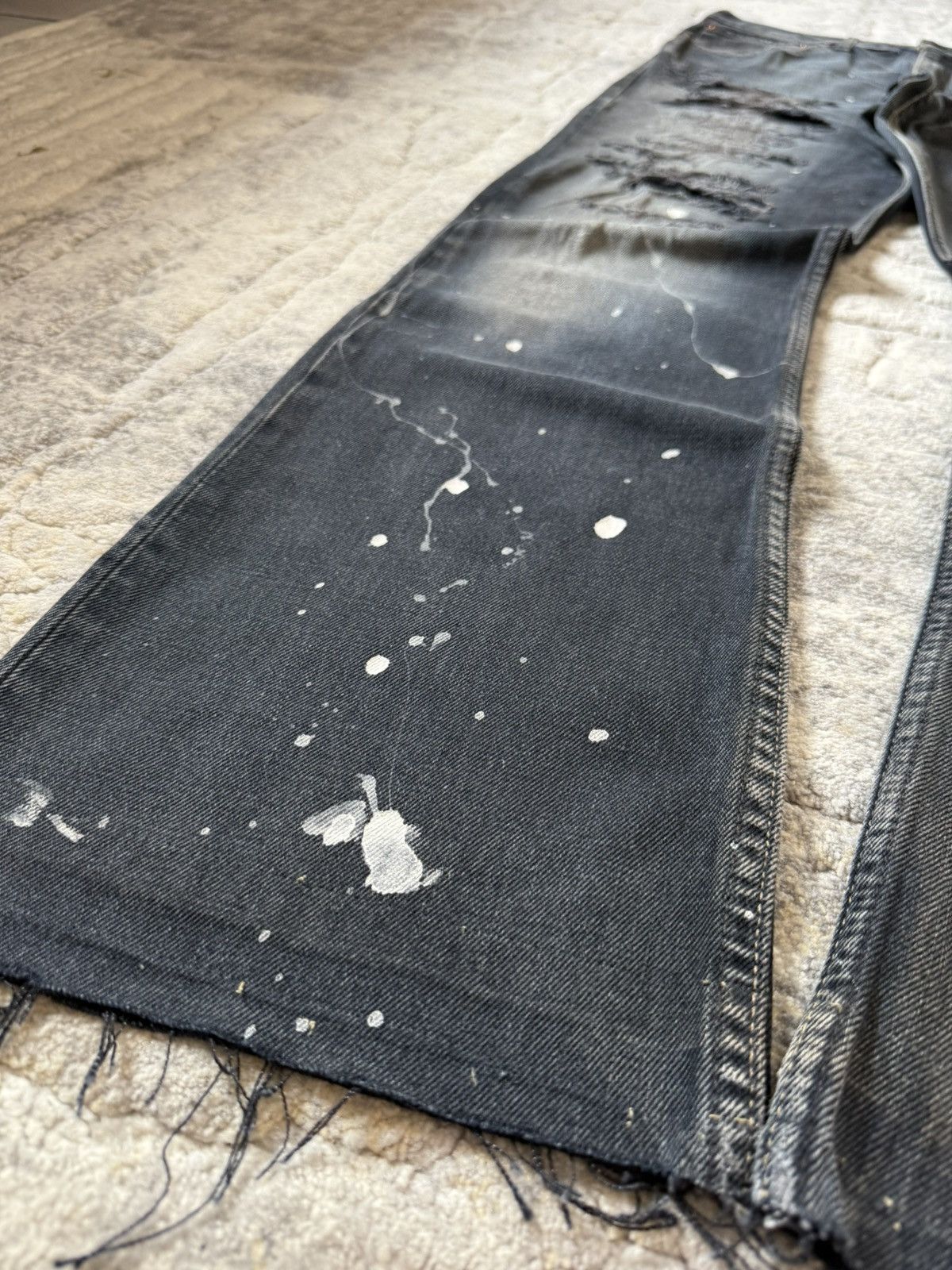 Levi's Rare Levis 517 Distressed Boro Shadow Fade Flared Jeans Size US 34 / EU 50 - 9 Thumbnail